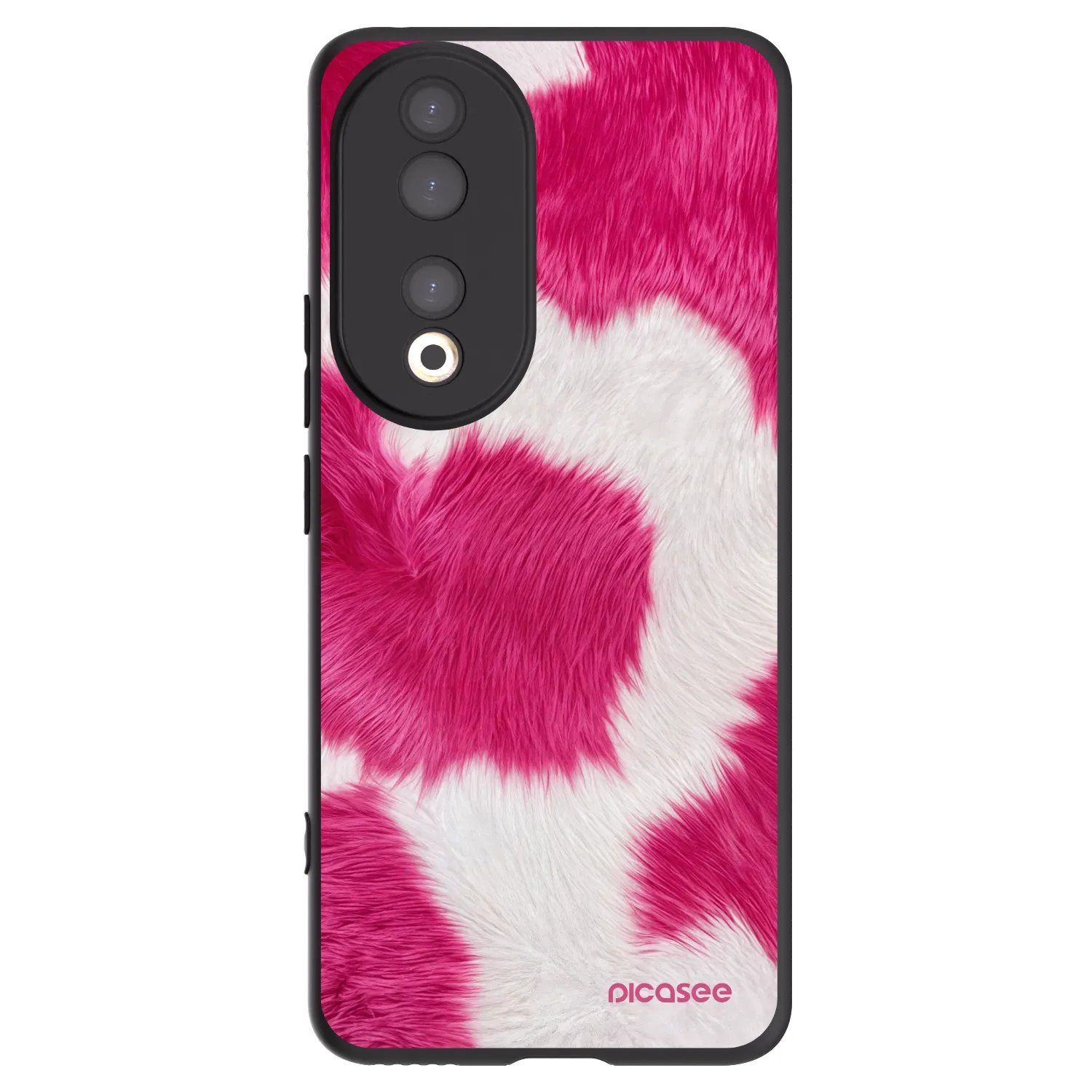 Picasee silikónový čierny obal pre Honor 90 5G - Pink Moo