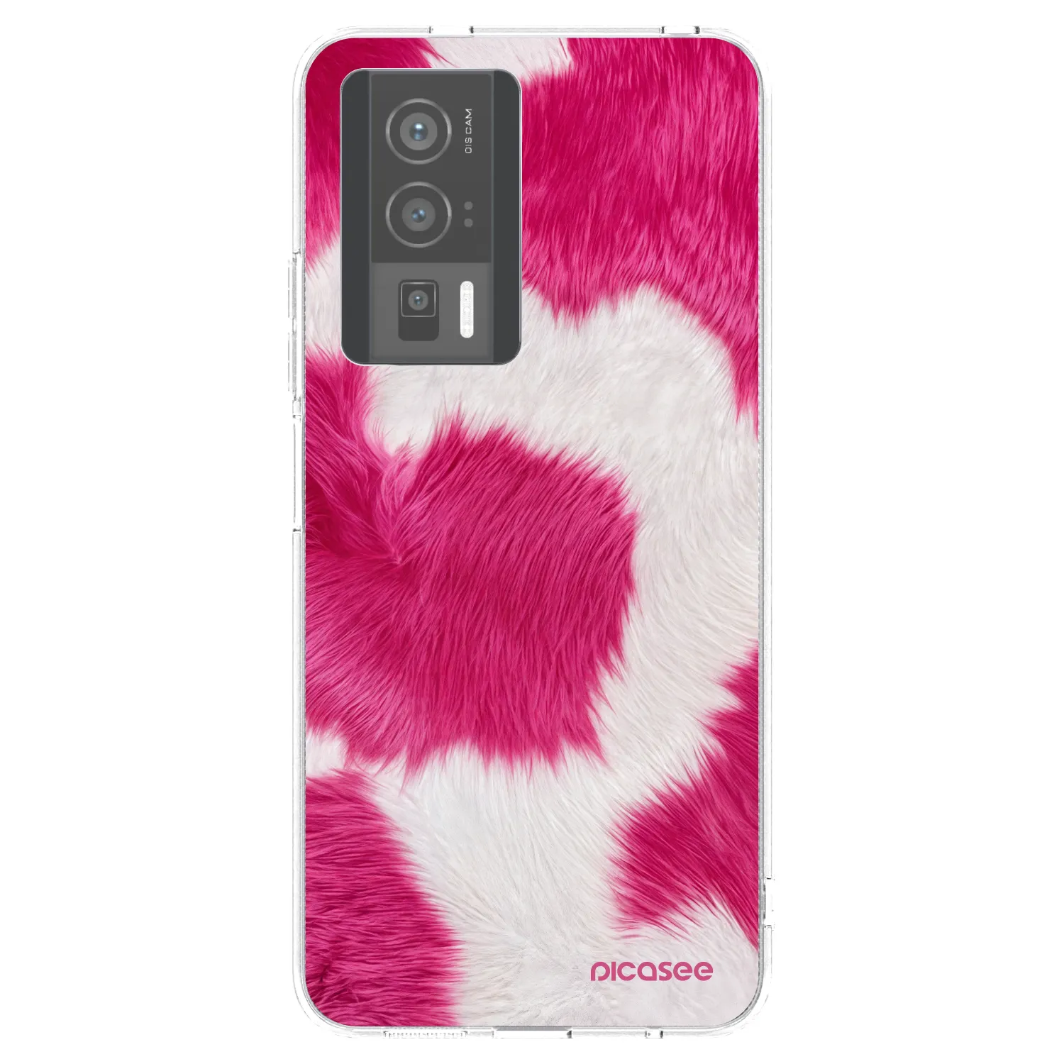 Picasee silikónový prehľadný obal pre Xiaomi Poco F5 Pro 5G - Pink Moo