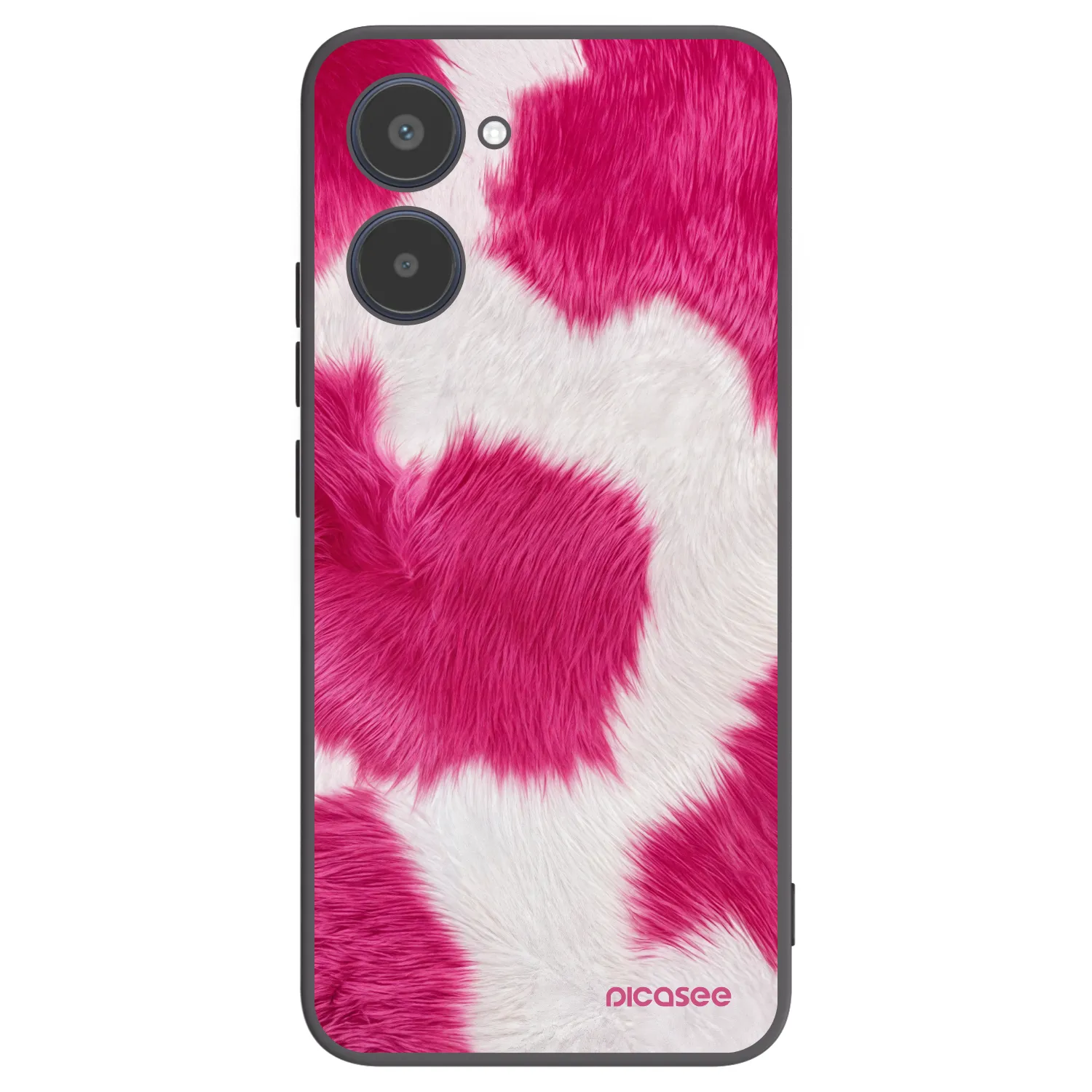 Picasee silikónový čierny obal pre Realme 10 4G - Pink Moo