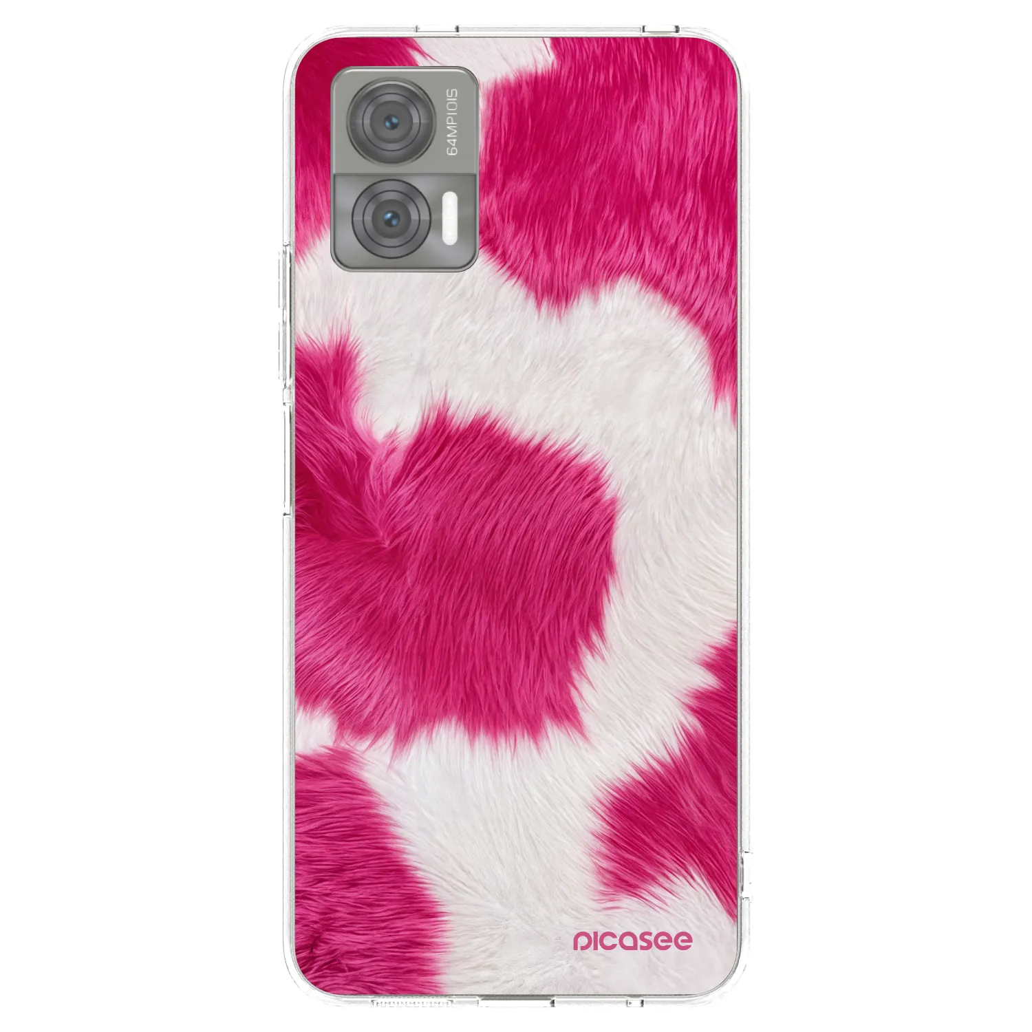 Picasee silikónový prehľadný obal pre Motorola Edge 30 Neo - Pink Moo