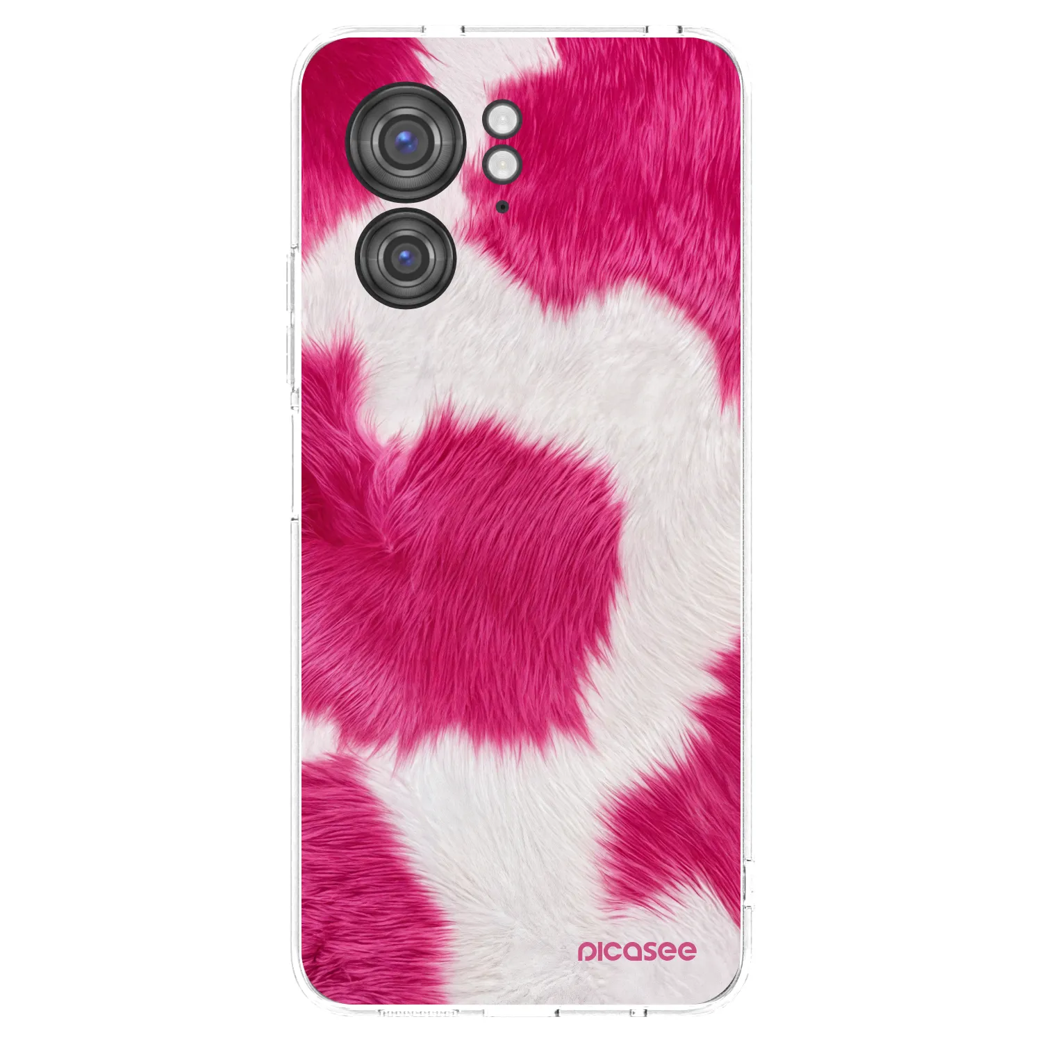 Picasee silikónový prehľadný obal pre Motorola Edge 40 - Pink Moo