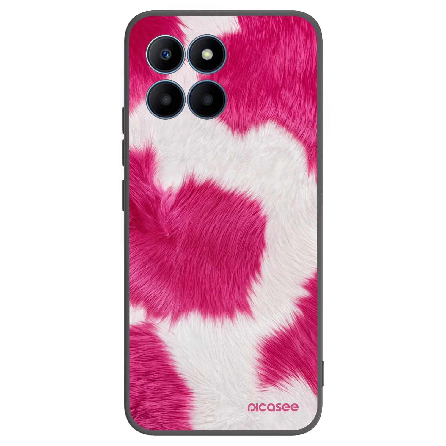 Picasee silikónový čierny obal pre Honor 70 Lite - Pink Moo