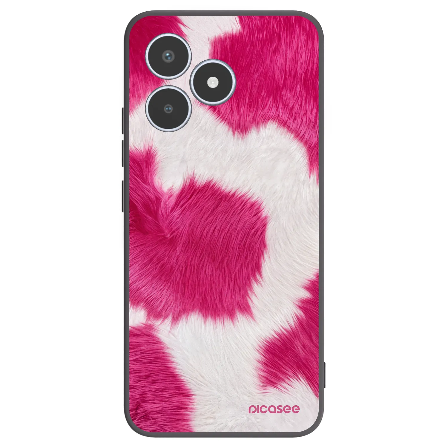 Picasee silikónový čierny obal pre Realme C53 - Pink Moo