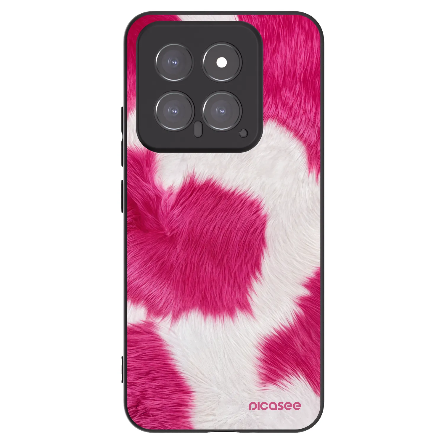 Picasee silikónový čierny obal pre Xiaomi 14 - Pink Moo