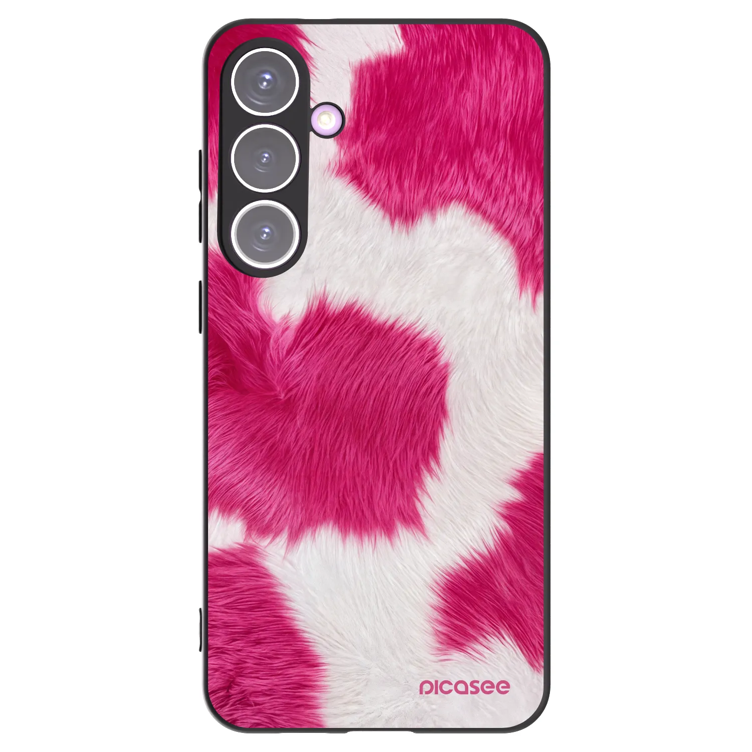 Picasee silikónový čierny obal pre Samsung Galaxy S24+ S926B 5G - Pink Moo