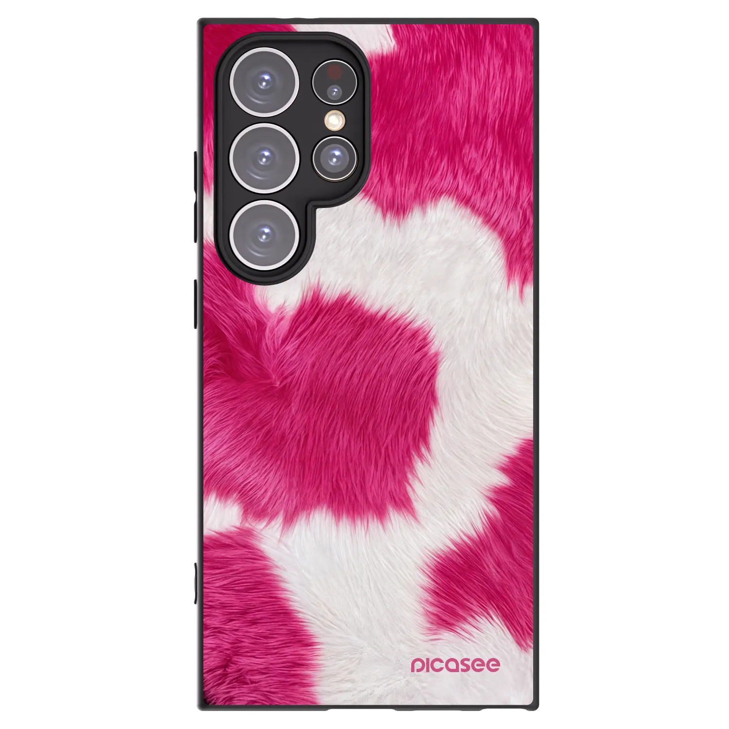 Picasee silikónový čierny obal pre Samsung Galaxy S24 Ultra S928B 5G - Pink Moo
