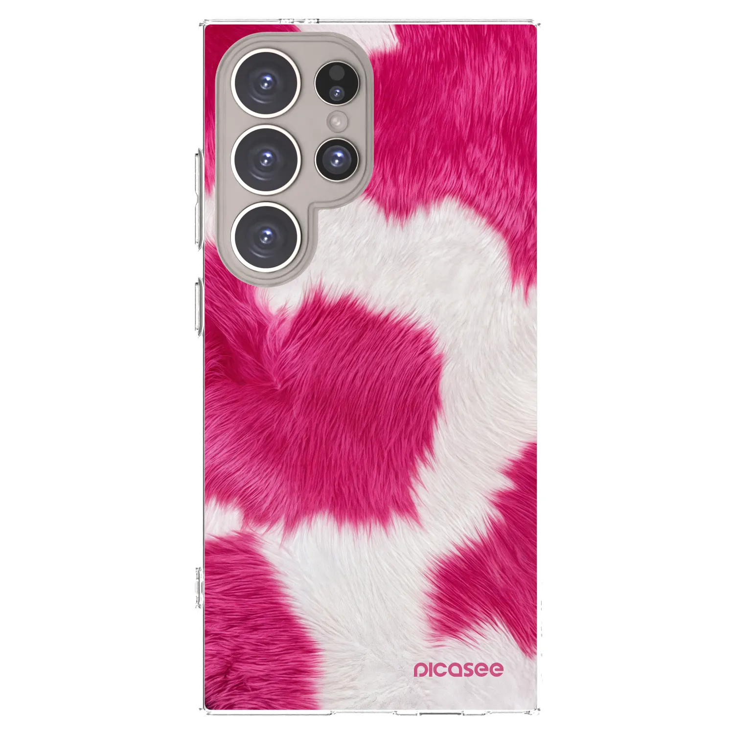 Picasee silikónový prehľadný obal pre Samsung Galaxy S24 Ultra S928B 5G - Pink Moo