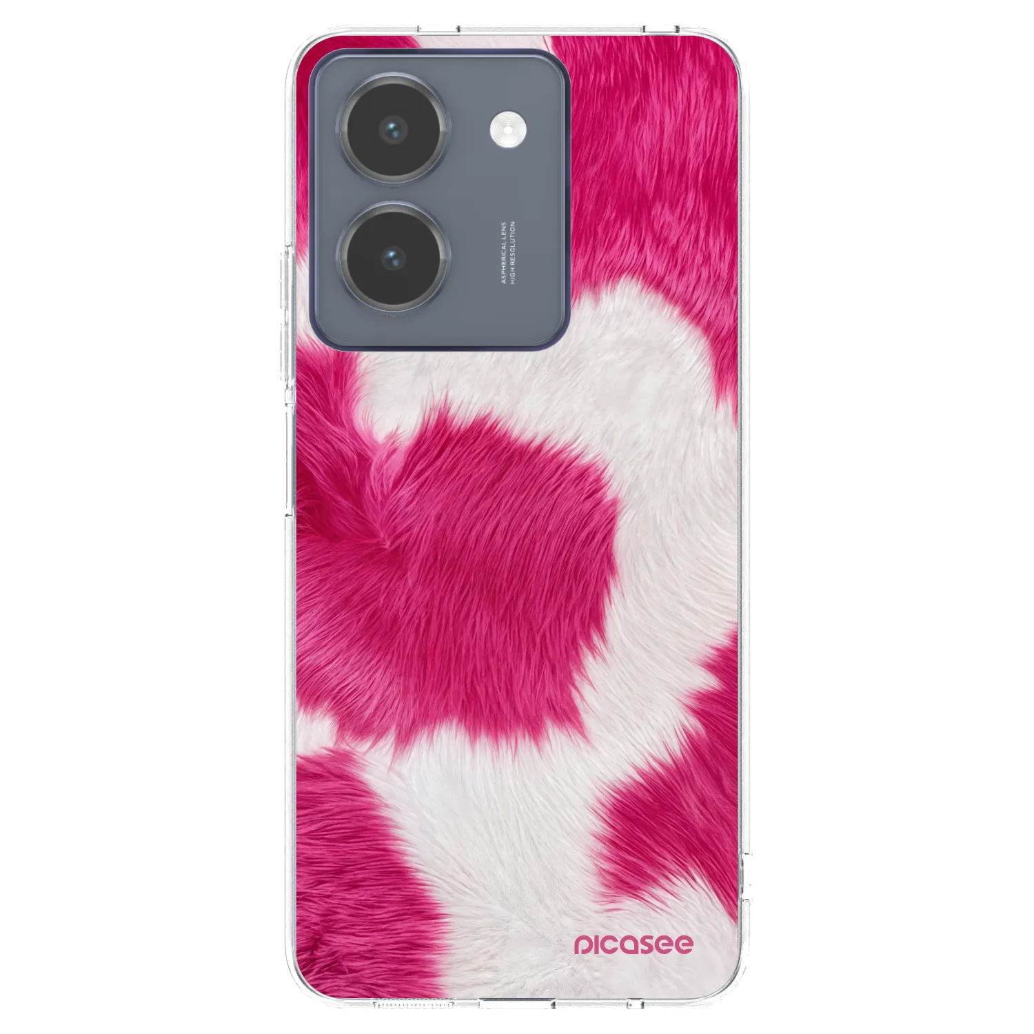 Picasee silikónový prehľadný obal pre Vivo Y36 4G - Pink Moo