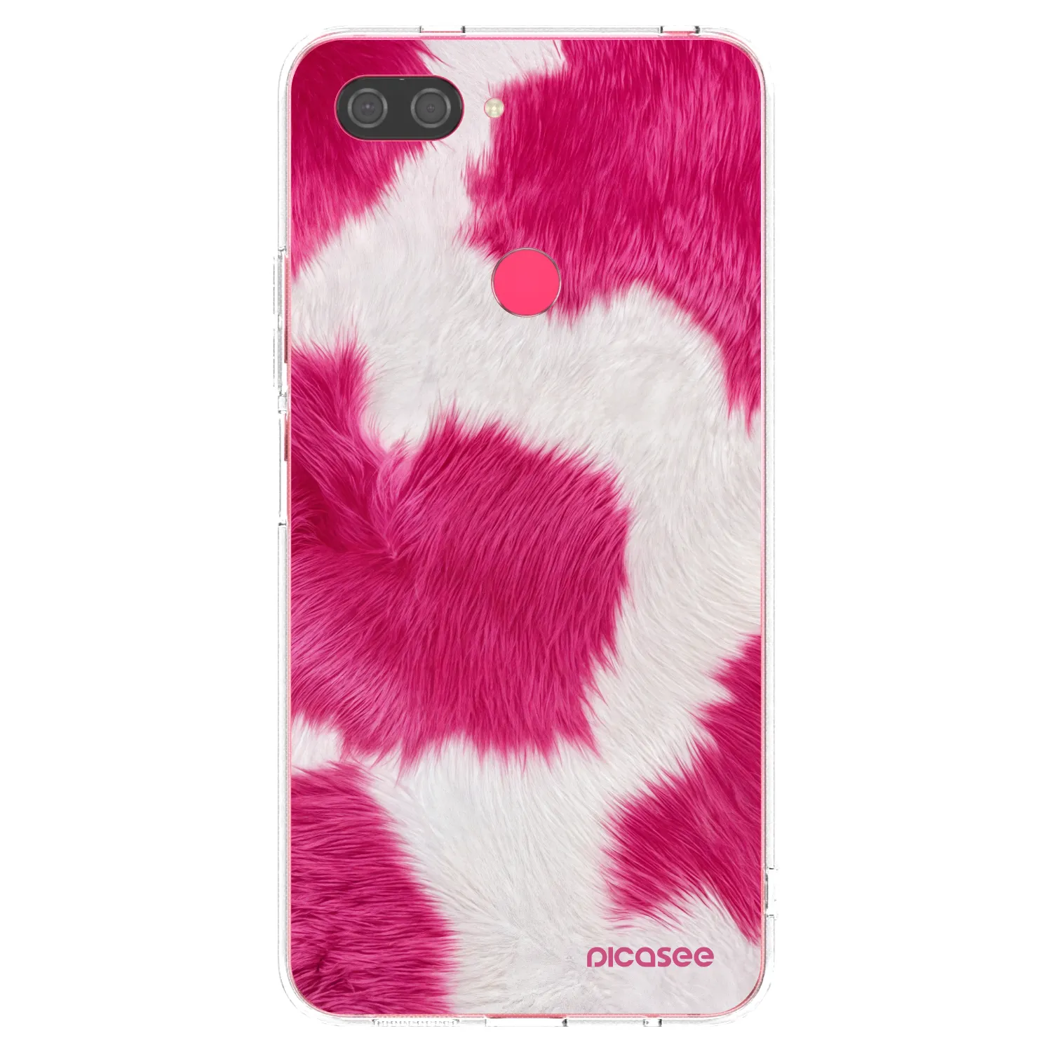 Picasee silikónový prehľadný obal pre Xiaomi Mi 8 Lite - Pink Moo