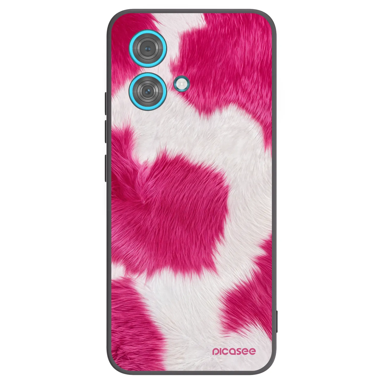 Picasee silikónový čierny obal pre Motorola Edge 40 Neo - Pink Moo