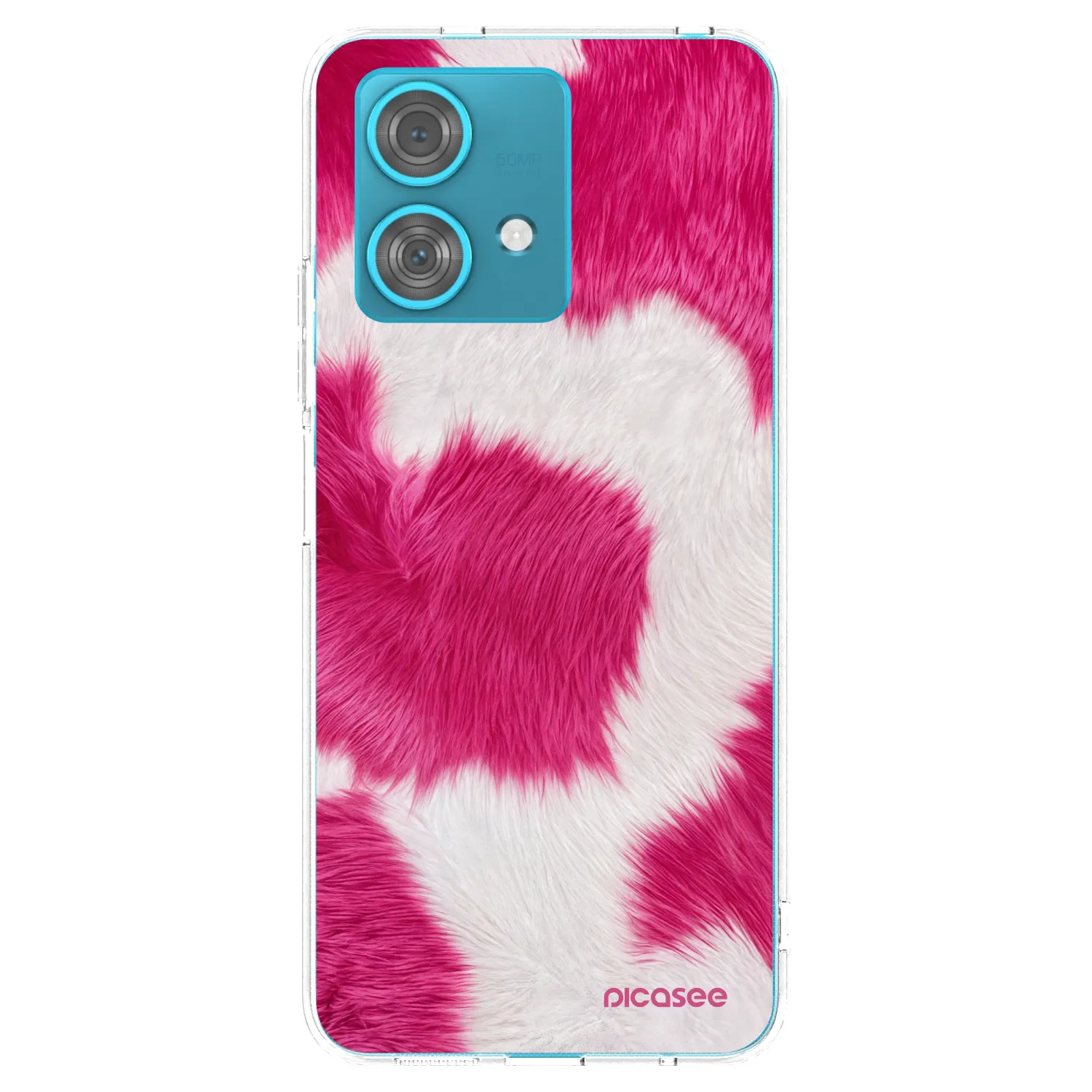 Picasee silikónový prehľadný obal pre Motorola Edge 40 Neo - Pink Moo