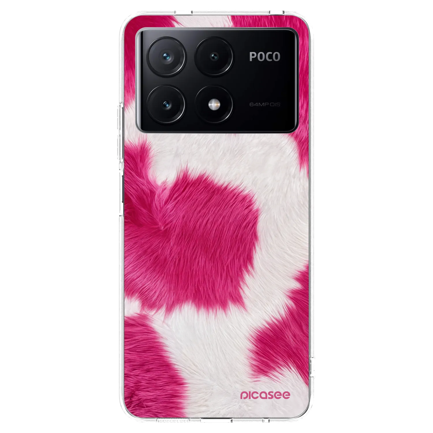 Picasee silikónový prehľadný obal pre Xiaomi Poco X6 Pro - Pink Moo