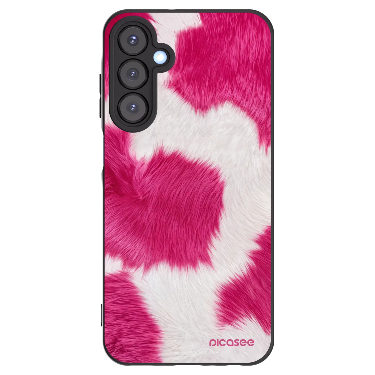 Picasee silikónový čierny obal pre Samsung Galaxy A25 A256B 5G - Pink Moo
