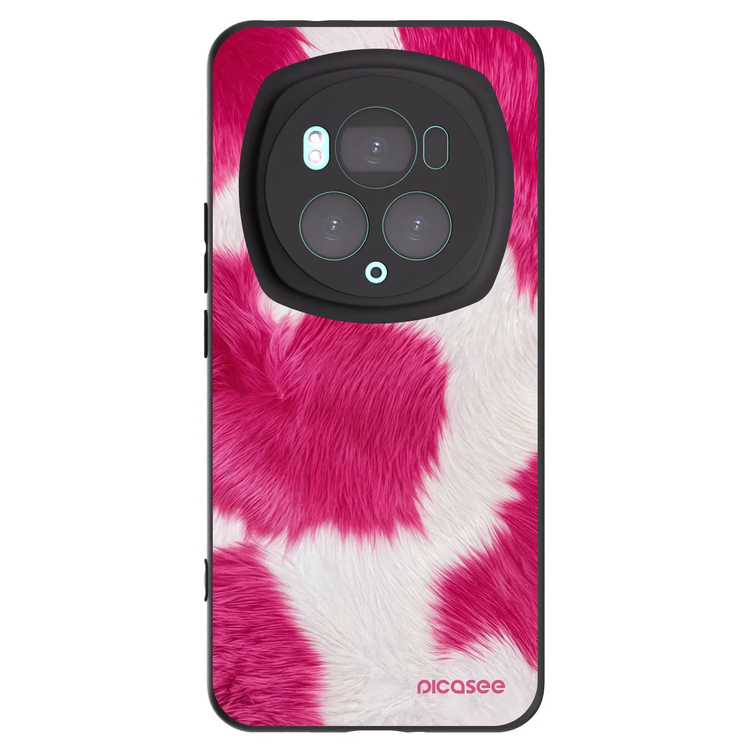 Picasee silikónový čierny obal pre Honor Magic6 Pro - Pink Moo