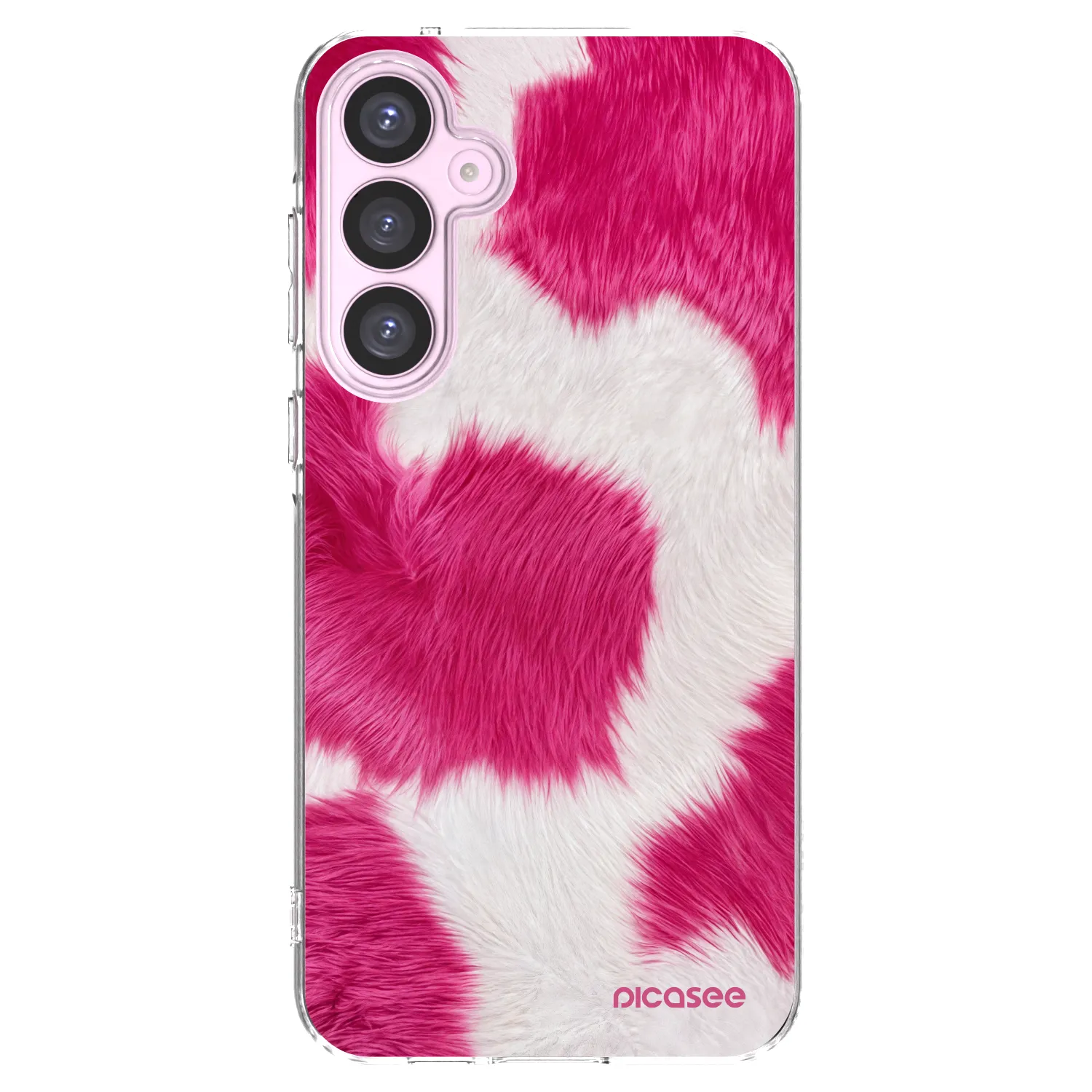 Picasee silikónový prehľadný obal pre Samsung Galaxy A55 5G A556B - Pink Moo