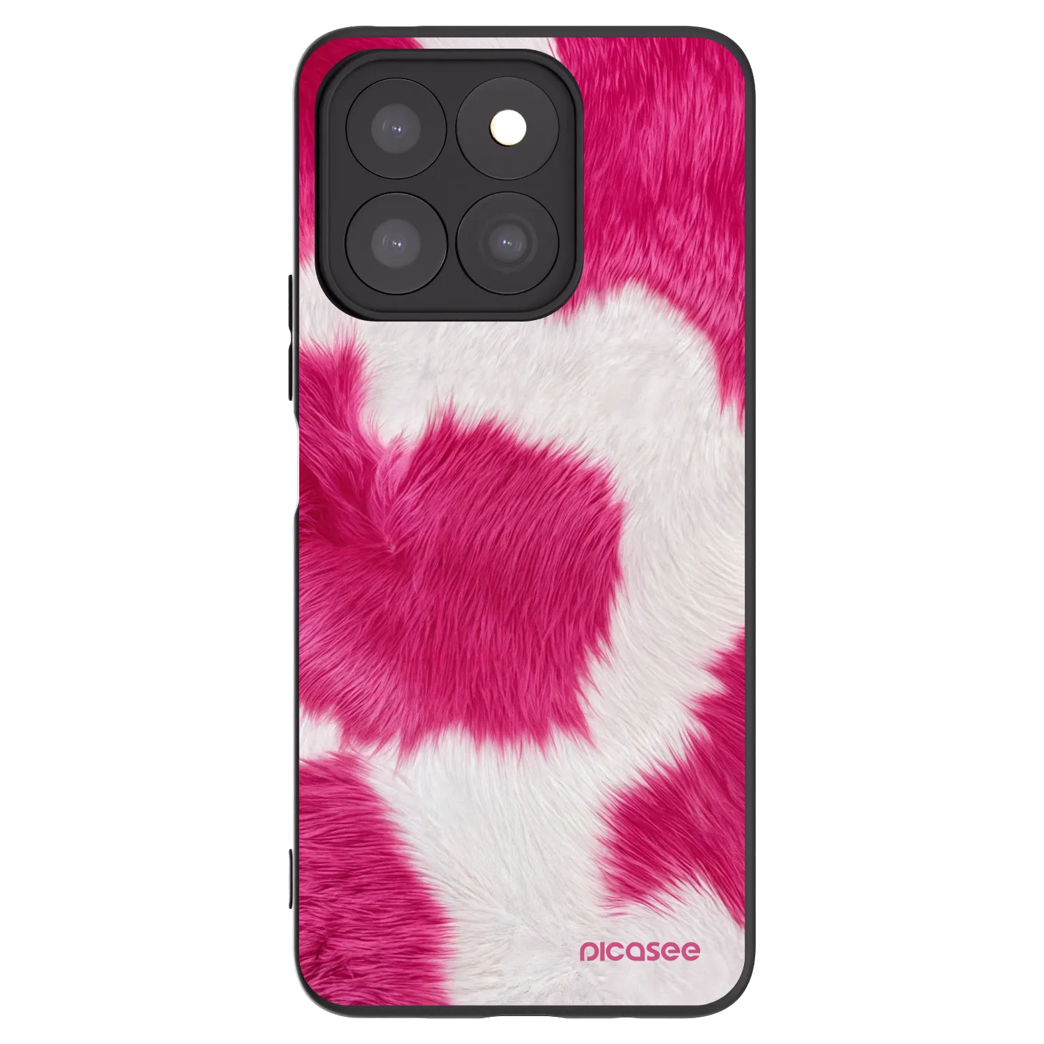 Picasee silikónový čierny obal pre Honor X8b - Pink Moo