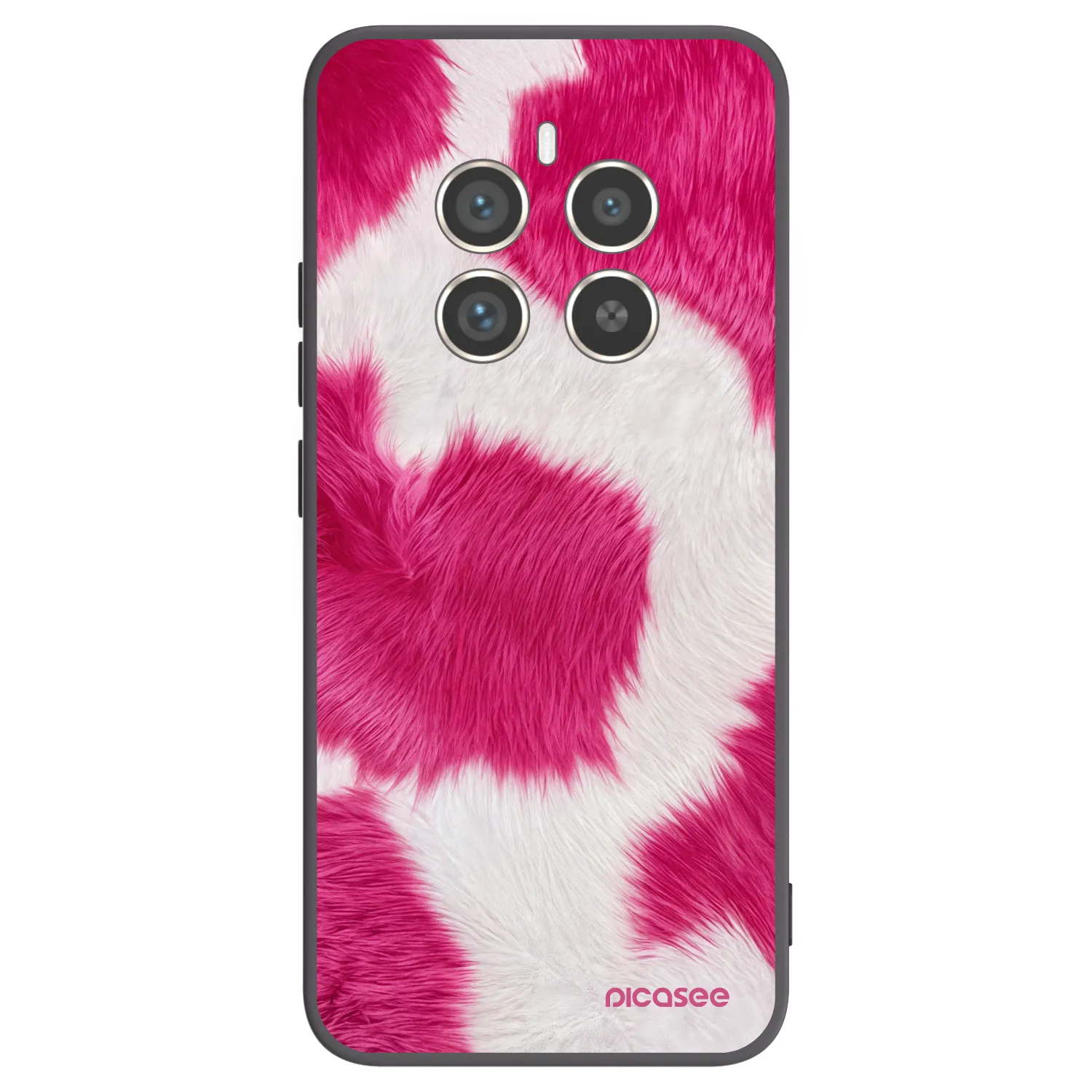 Picasee silikónový čierny obal pre Realme 12 Pro 5G - Pink Moo