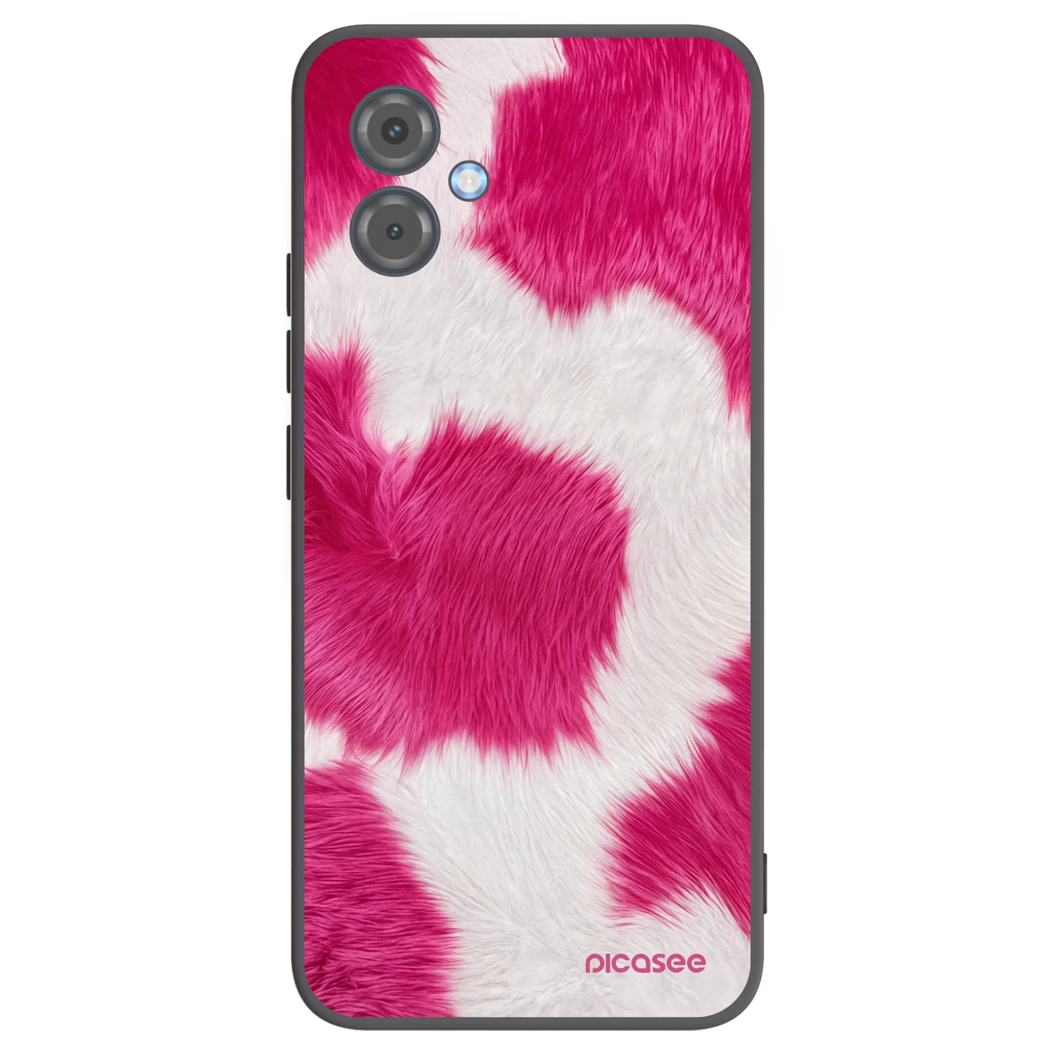 Picasee silikónový čierny obal pre Motorola Moto G14 - Pink Moo