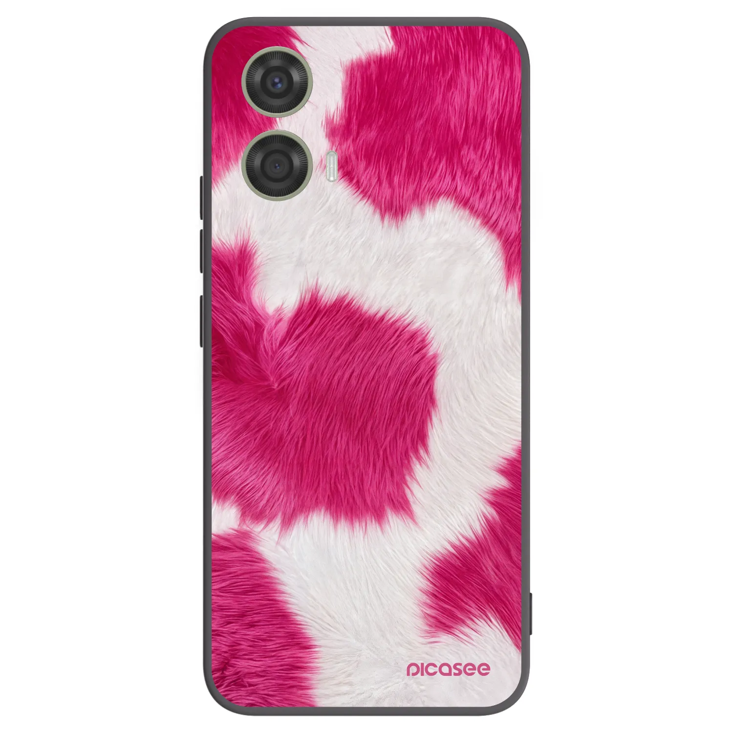 Picasee silikónový čierny obal pre Motorola Moto G24 - Pink Moo