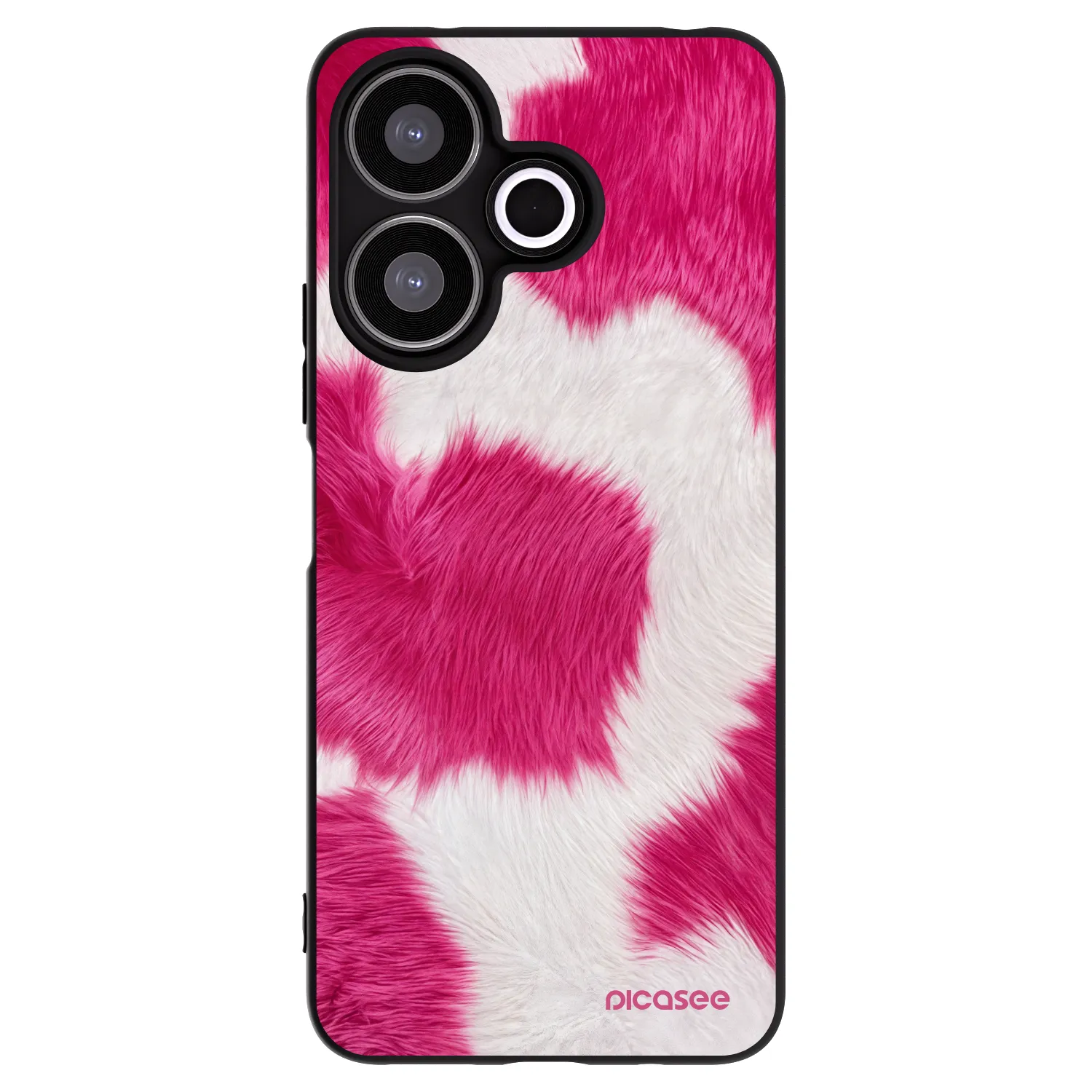 Silikónový čierny obal pre Xiaomi Redmi 13 4G - Pink Moo