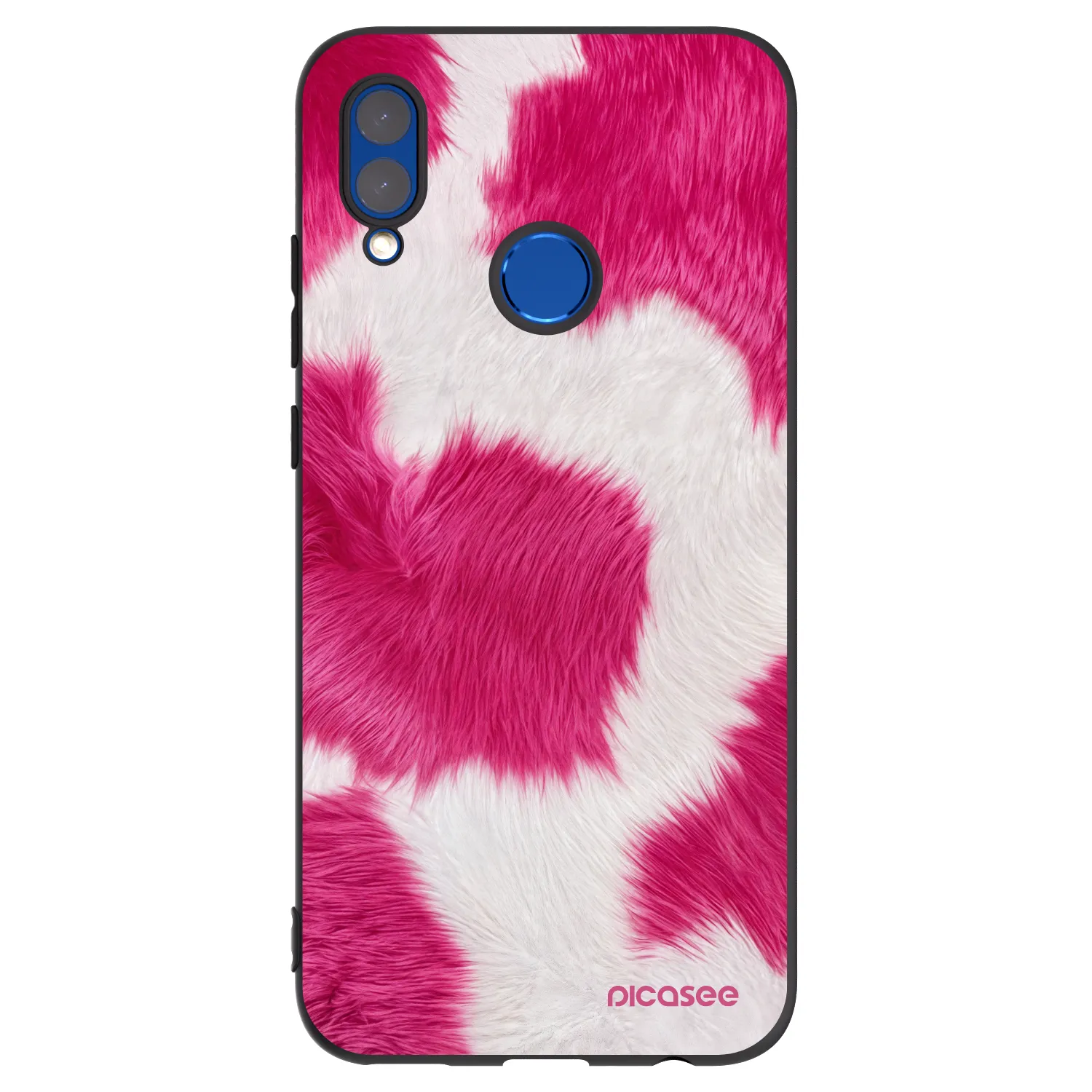 Picasee silikónový čierny obal pre Huawei P Smart 2019 - Pink Moo