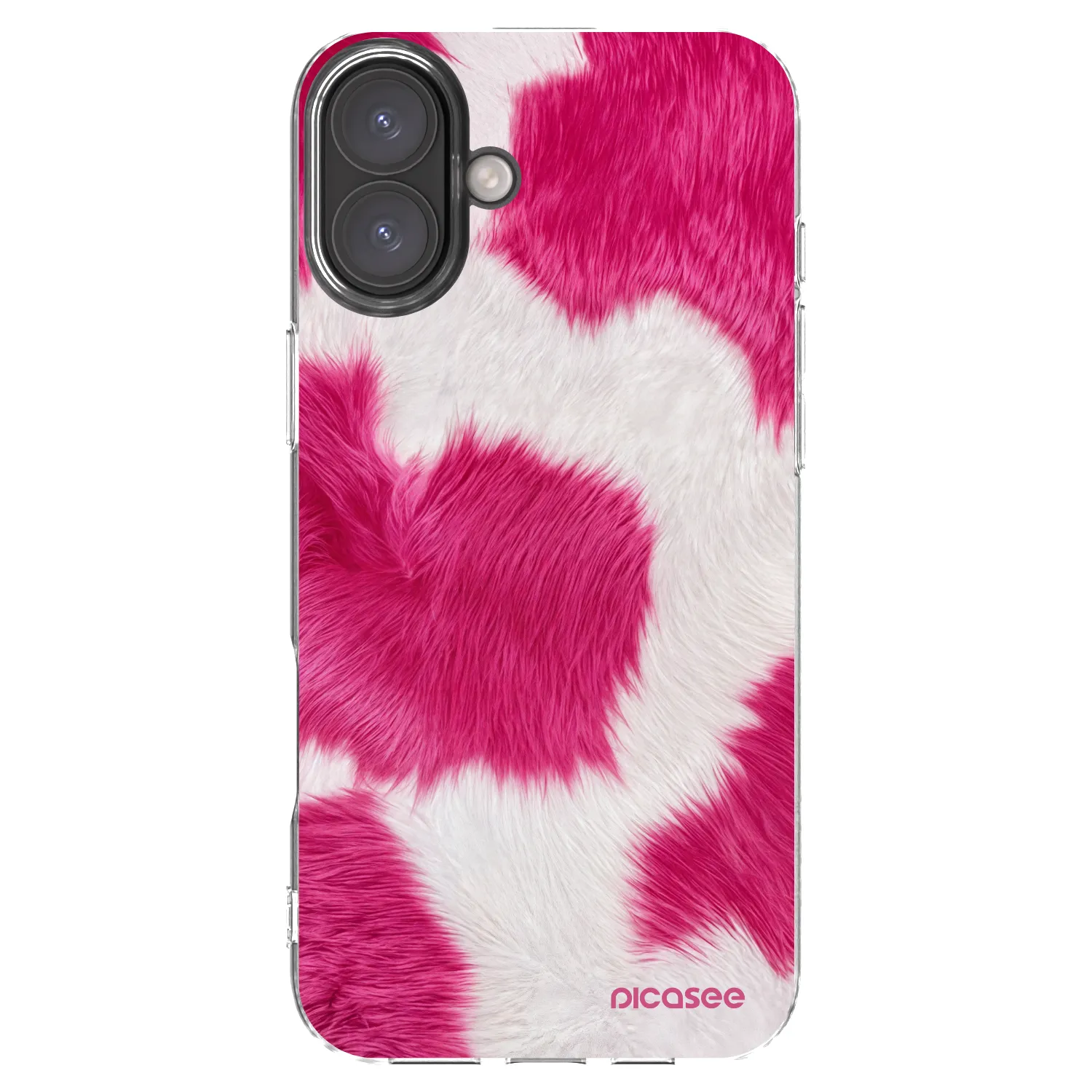 Picasee silikónový prehľadný obal pre Apple iPhone 16 Plus - Pink Moo