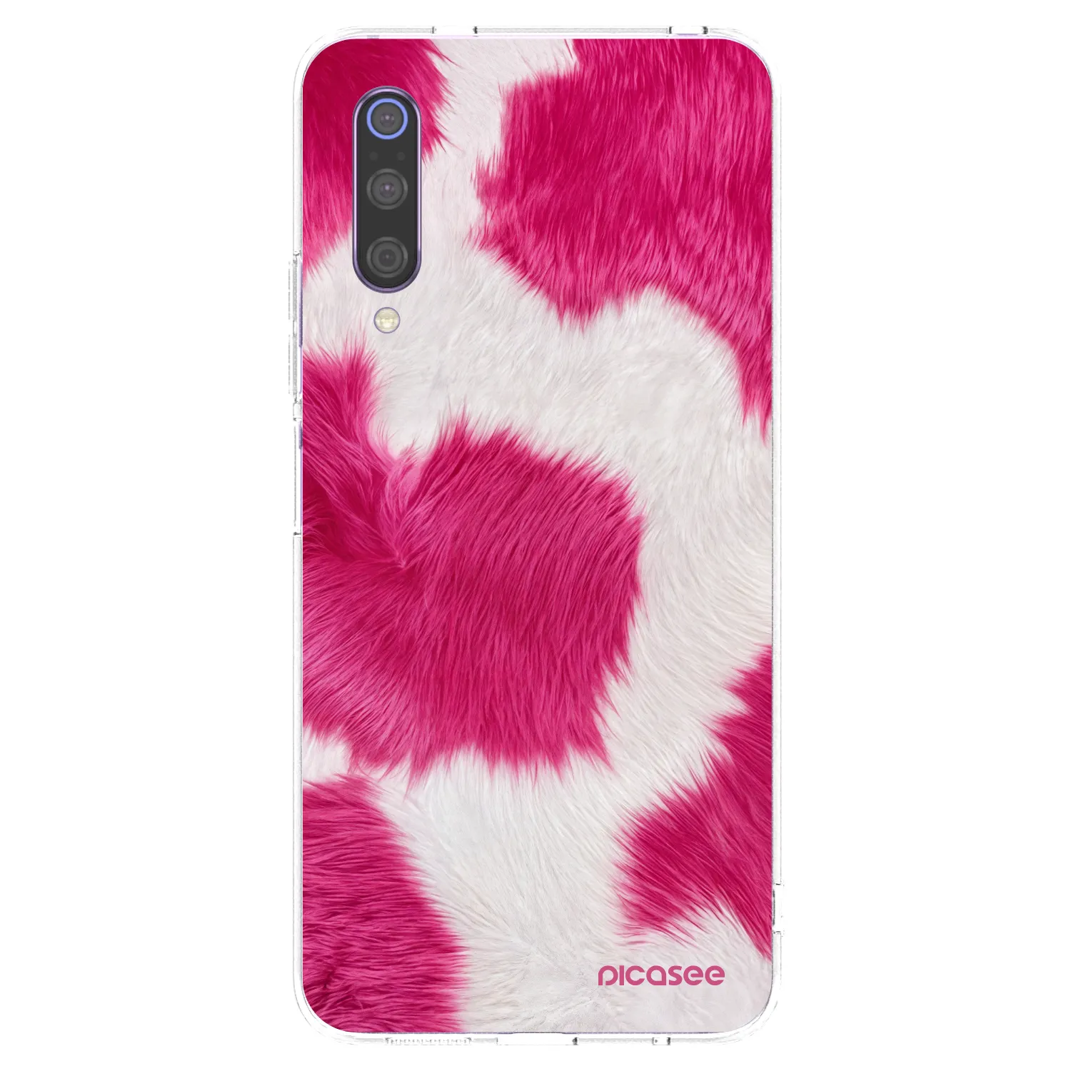 Picasee silikónový prehľadný obal pre Xiaomi Mi 9 - Pink Moo