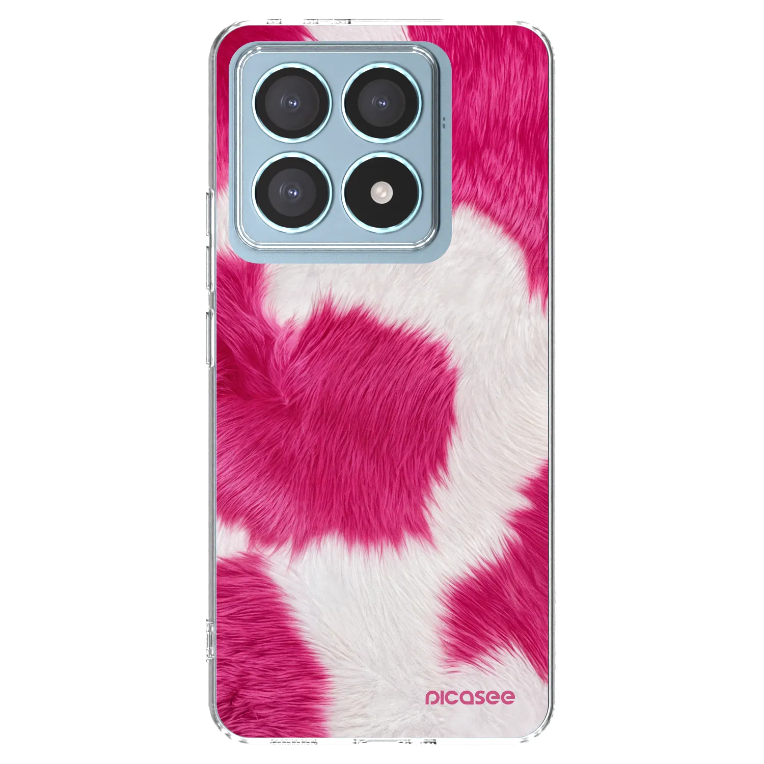 Picasee silikónový prehľadný obal pre Xiaomi 14T Pro - Pink Moo