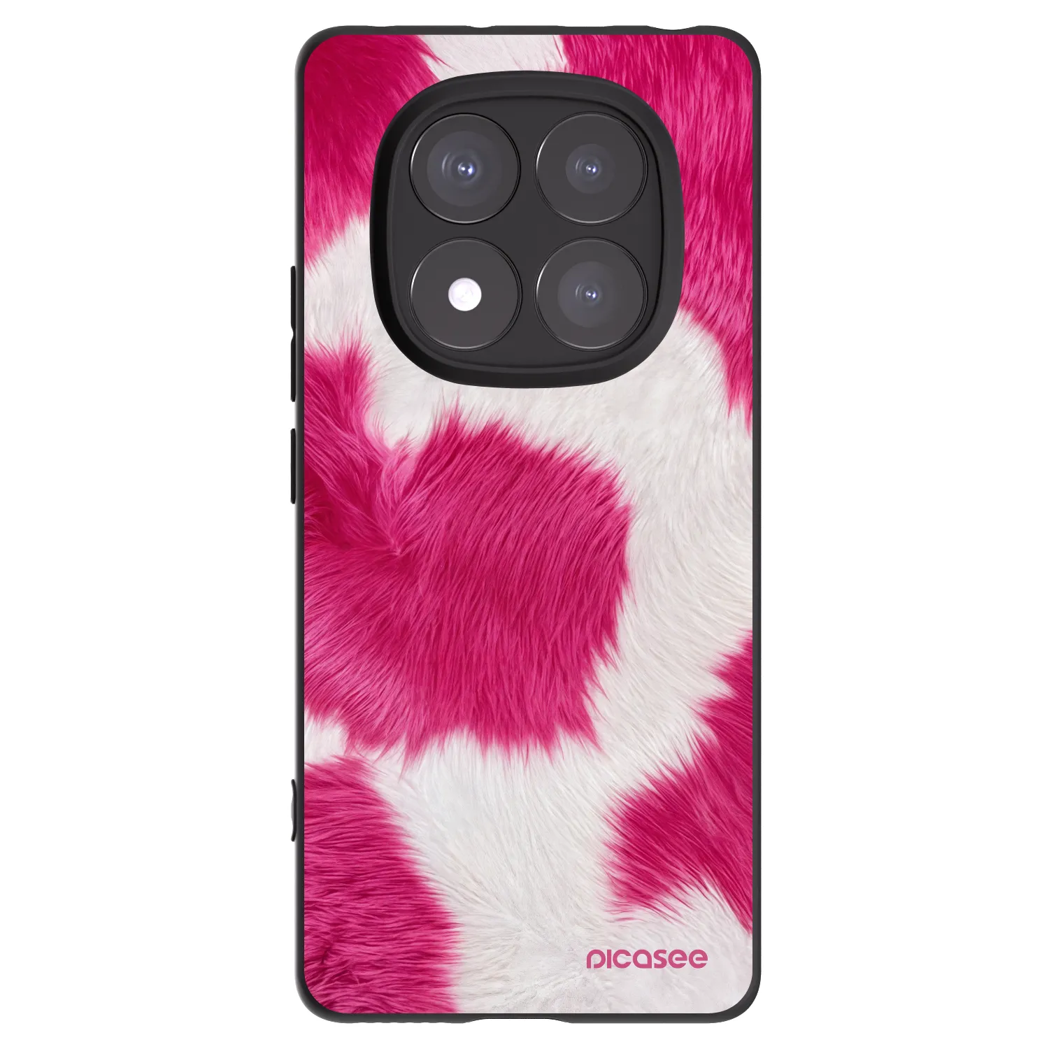 Silikónový čierny obal pre Xiaomi Redmi Note 14 Pro+ 5G - Pink Moo