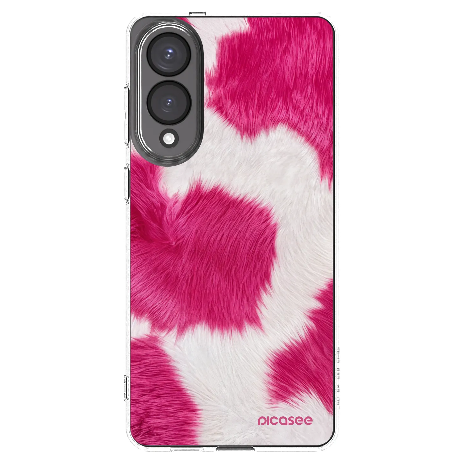 Silikónový prehľadný obal pre Samsung Galaxy S25 Edge 5G - Pink Moo