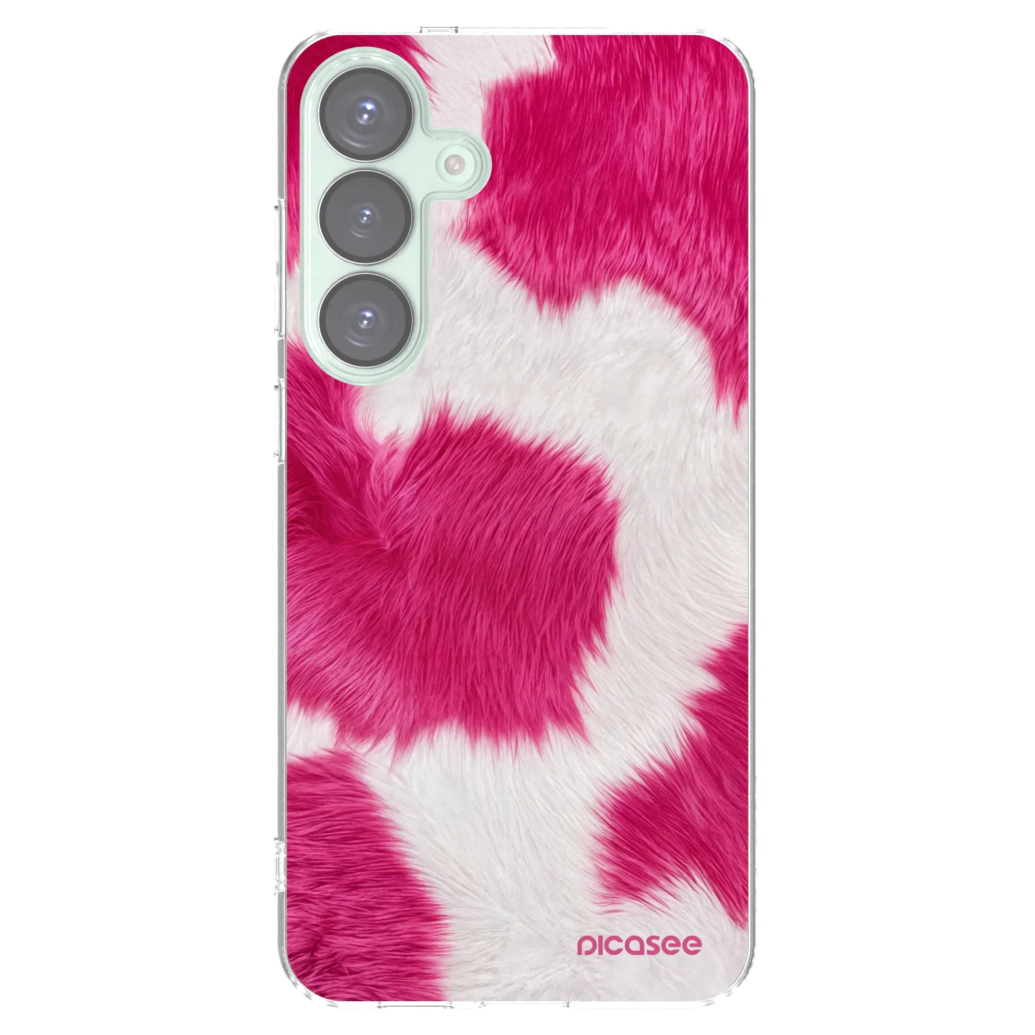 Picasee silikónový prehľadný obal pre Samsung Galaxy S25+ 5G - Pink Moo