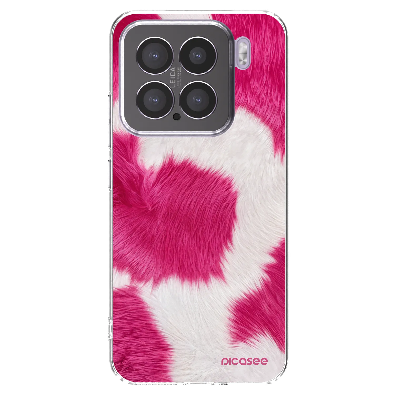 Silikónový prehľadný obal pre Xiaomi 15 - Pink Moo