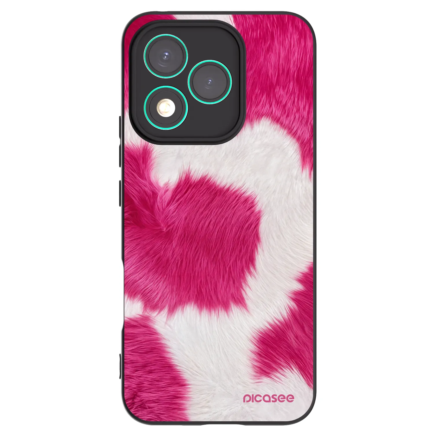 Picasee silikónový čierny obal pre Honor 400 Lite 5G - Pink Moo