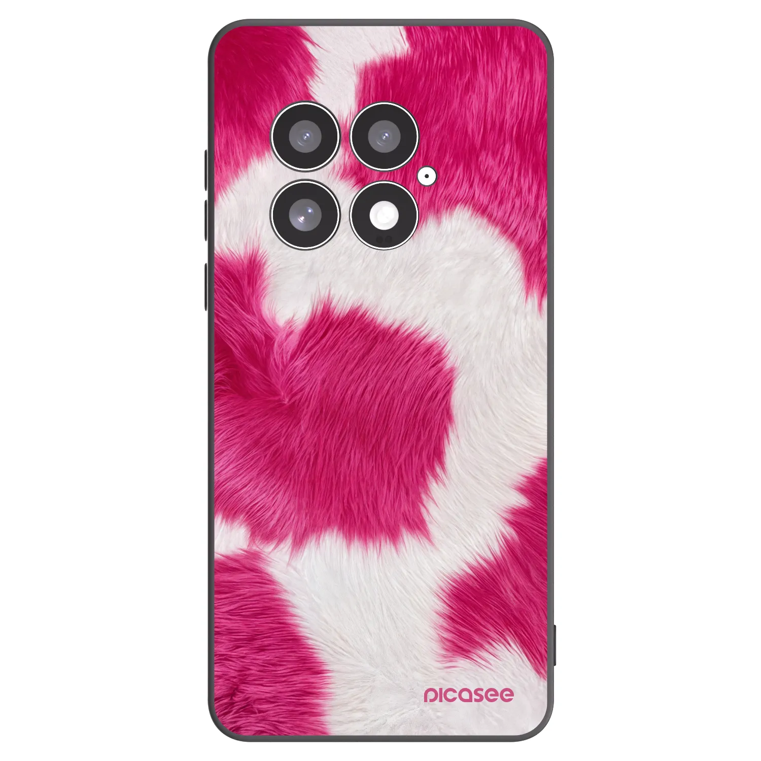 Picasee silikónový čierny obal pre OnePlus 13 5G - Pink Moo