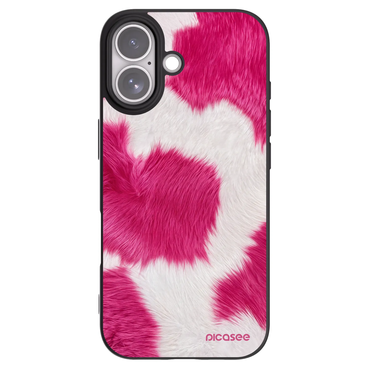 Silikónový čierny obal pre Apple iPhone 17 - Pink Moo