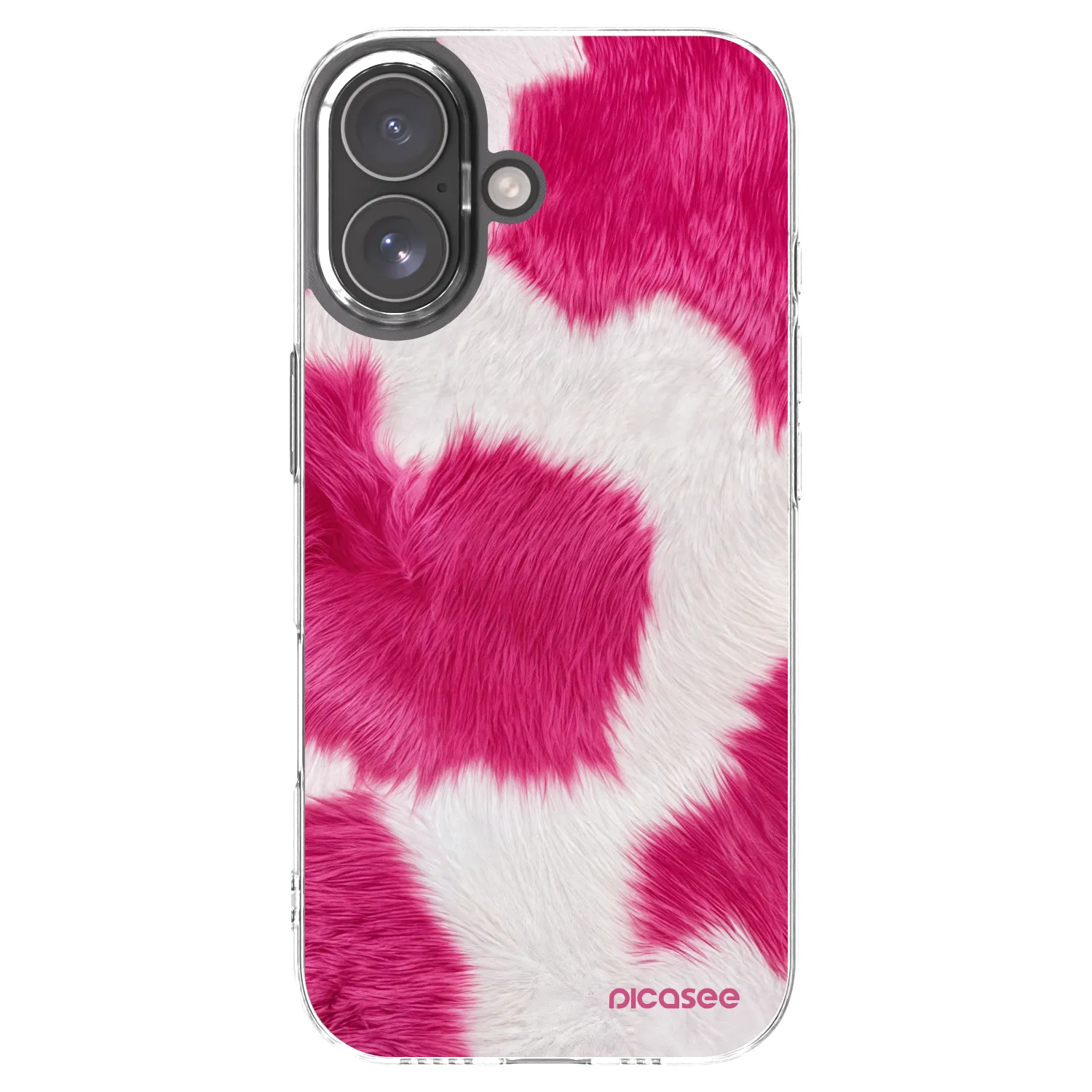 Silikónový prehľadný obal pre Apple iPhone 17 - Pink Moo