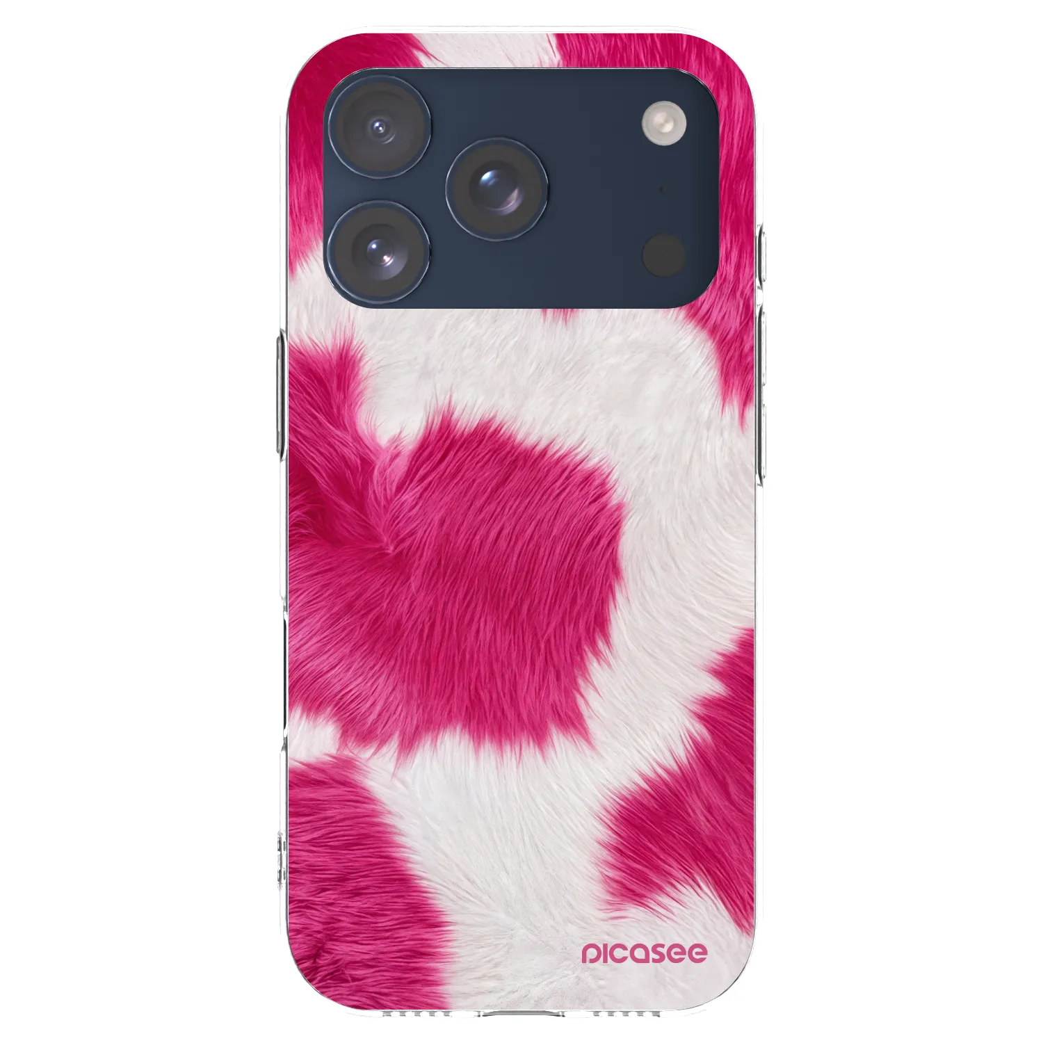 Picasee silikónový prehľadný obal pre Apple iPhone 17 Pro - Pink Moo