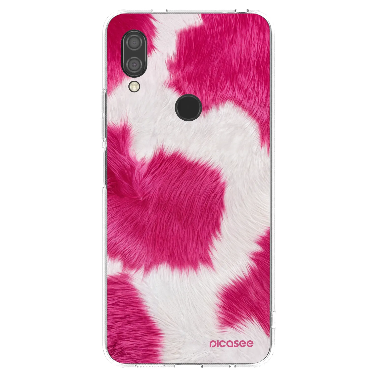 Picasee silikónový prehľadný obal pre Xiaomi Redmi 7 - Pink Moo