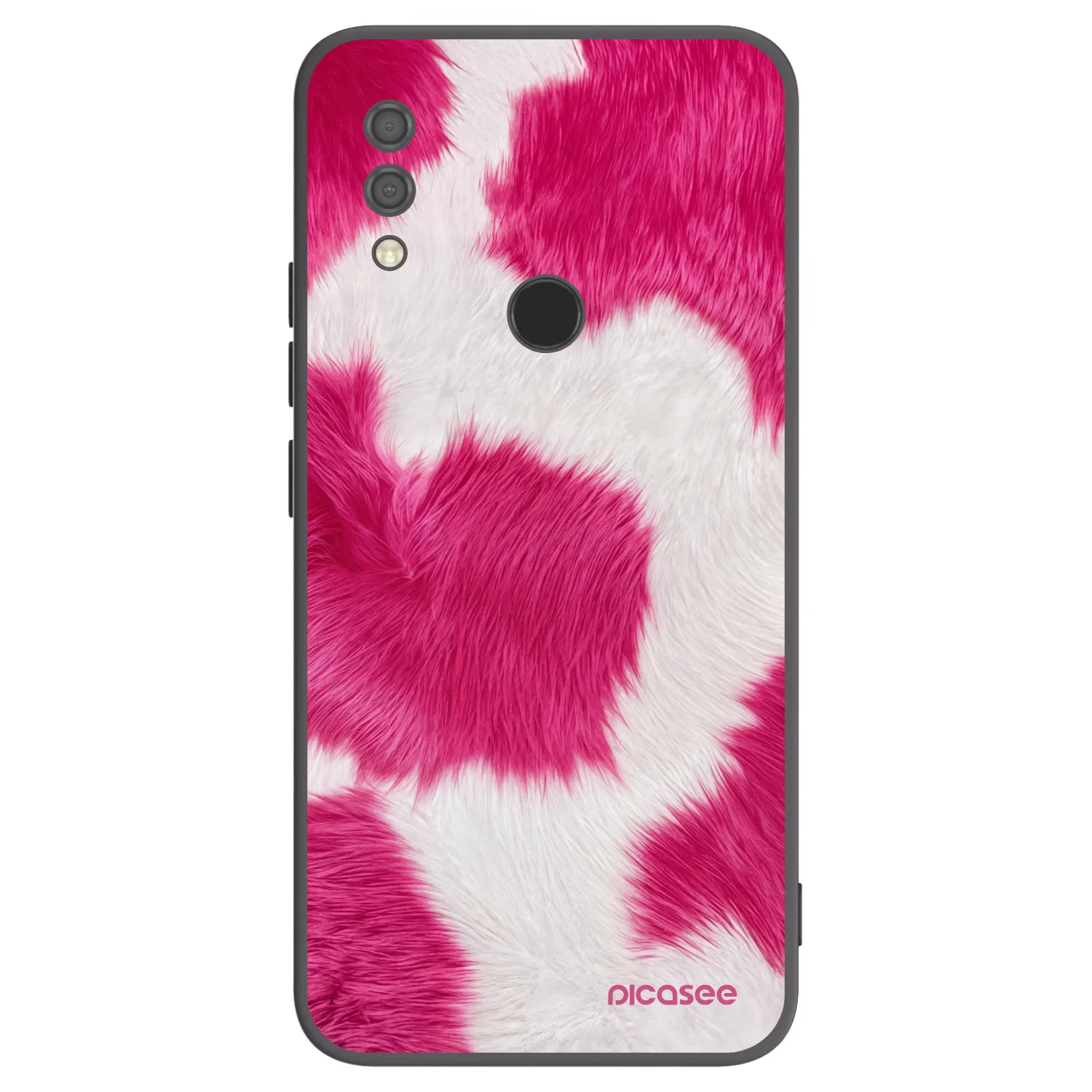 Picasee silikónový čierny obal pre Xiaomi Redmi 7 - Pink Moo