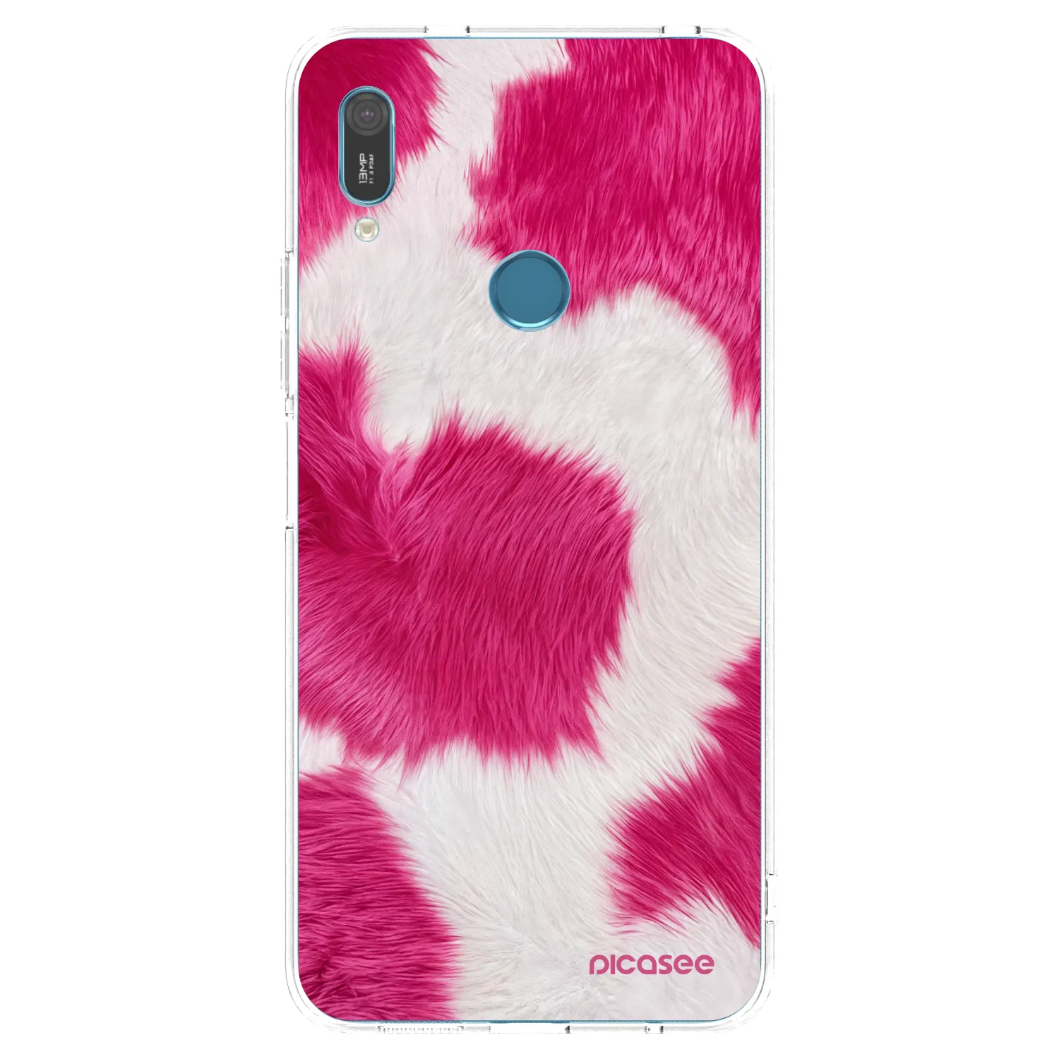 Picasee silikónový prehľadný obal pre Huawei Y6 2019 - Pink Moo
