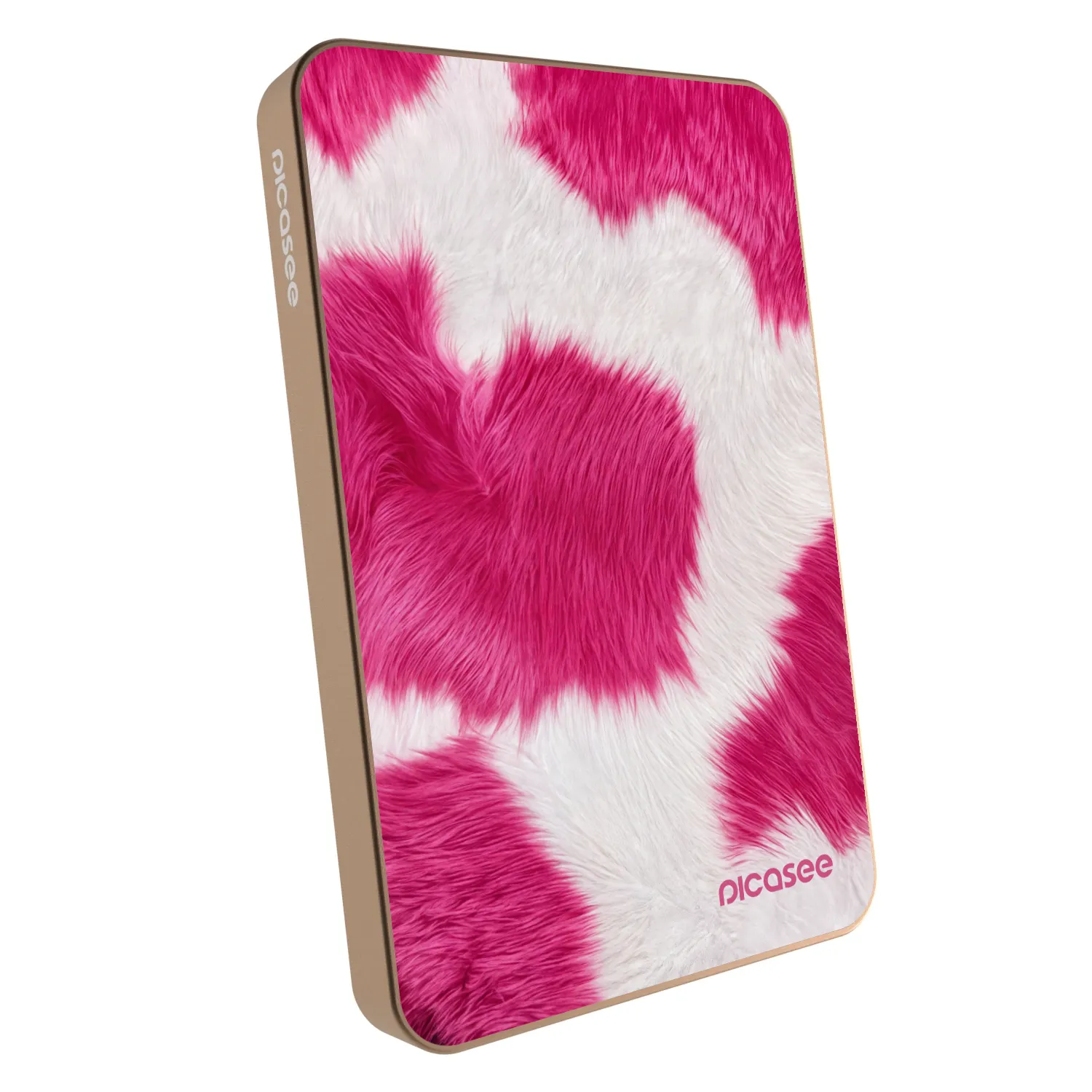 Picasee Powerbanka s MagSafe 5 000 mAh Zlatá - Pink Moo