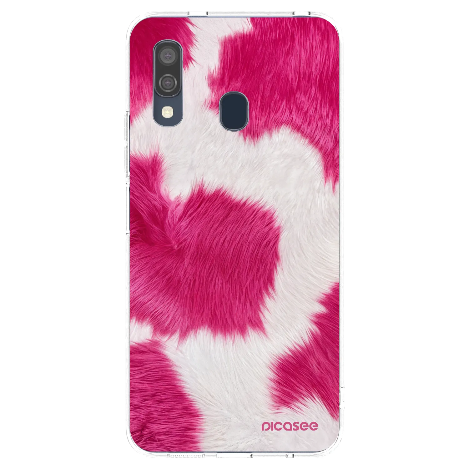 Picasee silikónový prehľadný obal pre Samsung Galaxy A40 A405F - Pink Moo