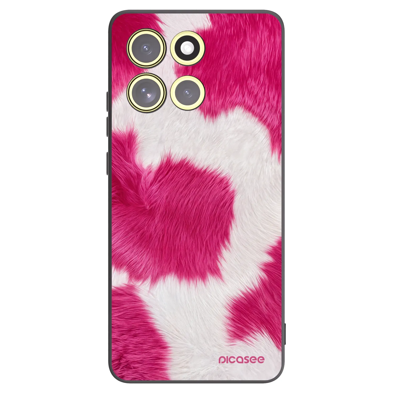 Picasee silikónový čierny obal pre Motorola Moto G86 5G - Pink Moo