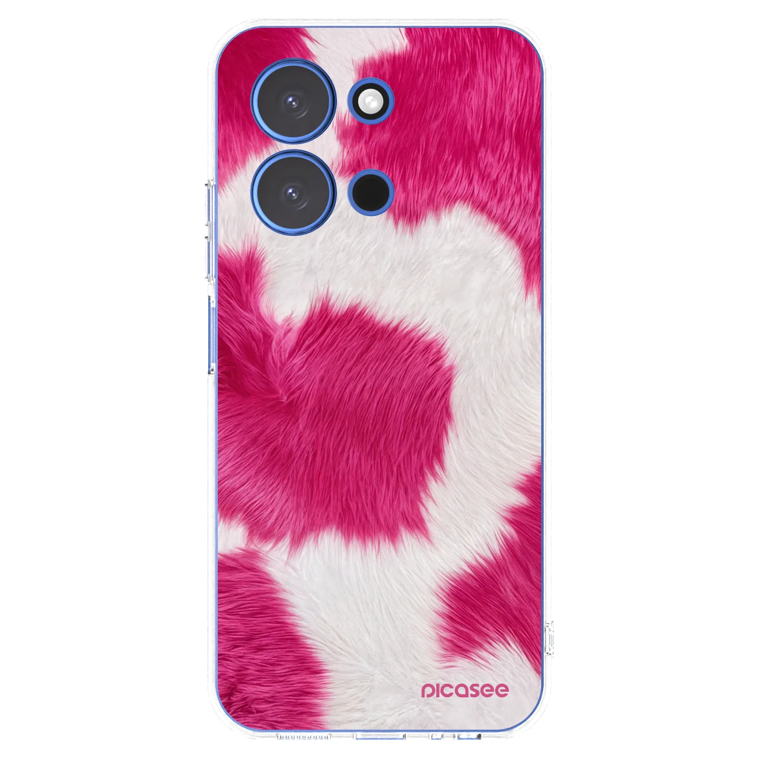 Silikónový prehľadný obal pre Xiaomi Redmi 15C 4G - Pink Moo