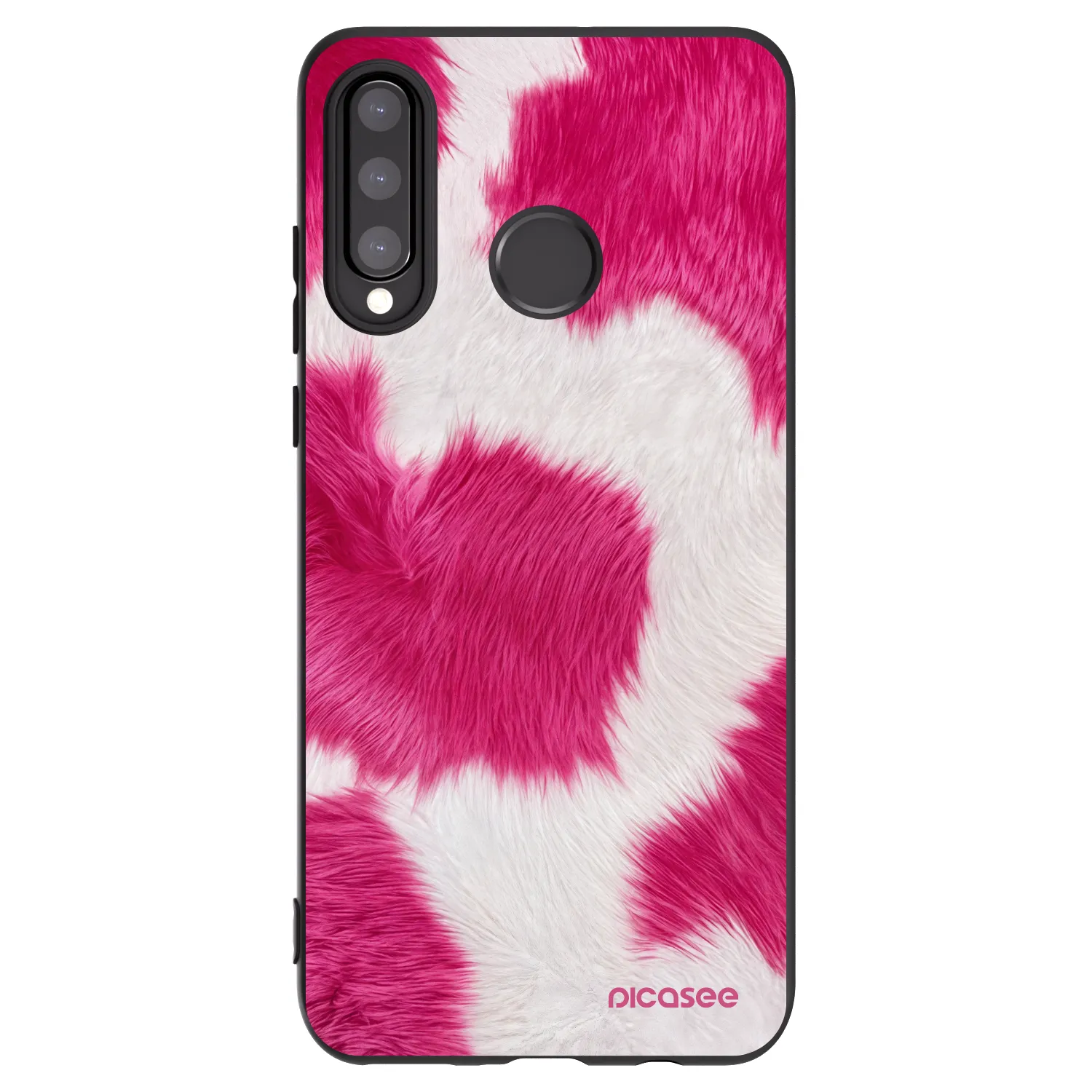 Picasee silikónový čierny obal pre Huawei P30 Lite - Pink Moo