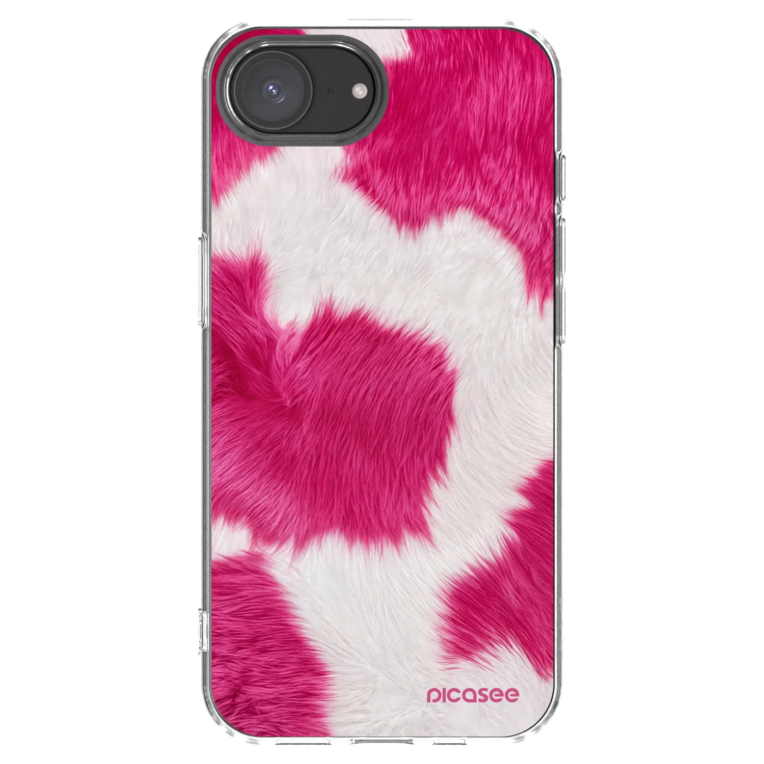 Picasee silikónový prehľadný obal pre Apple iPhone 17e - Pink Moo