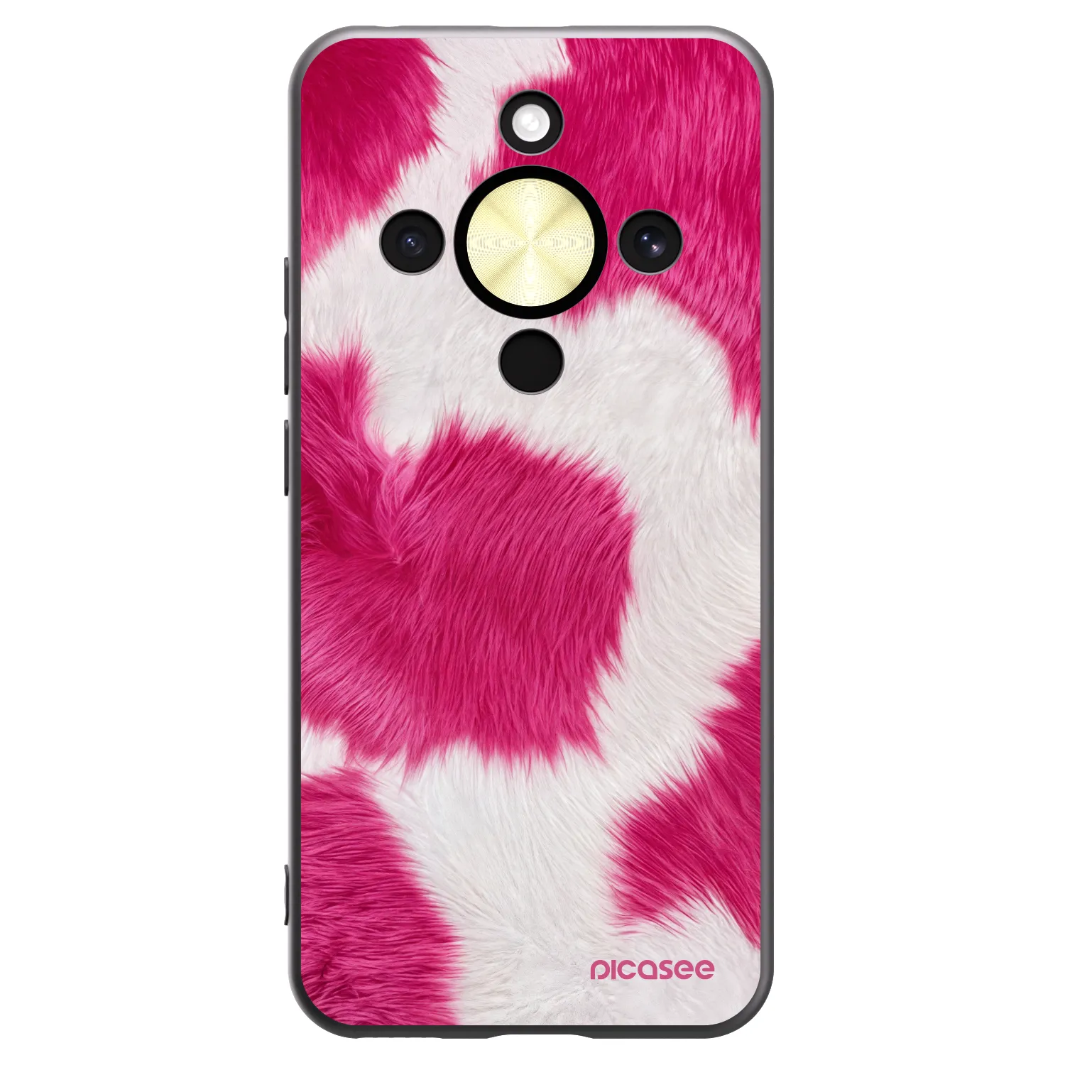 Picasee silikónový čierny obal pre Honor Magic8 Lite 5G - Pink Moo