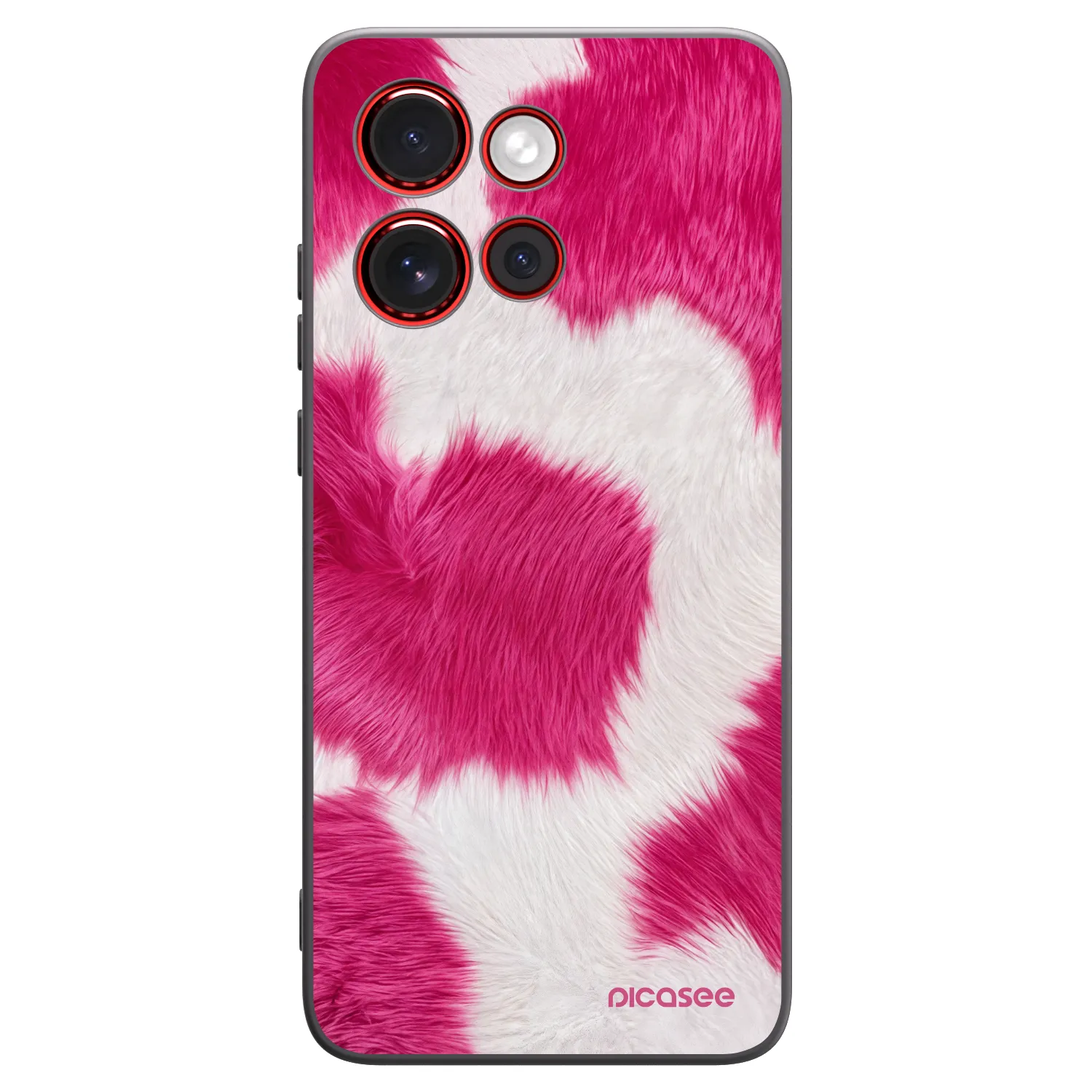 Picasee silikónový čierny obal pre Motorola Edge 60 Neo 5G - Pink Moo