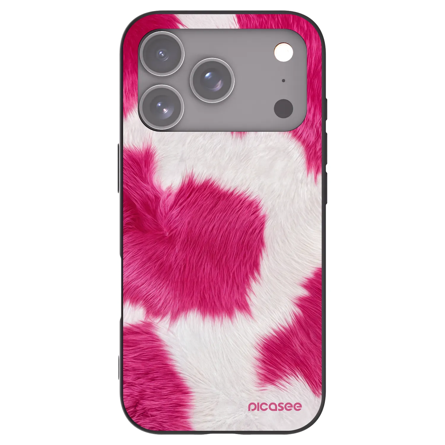 Picasee silikónový čierny obal pre Apple iPhone 18 Pro - Pink Moo