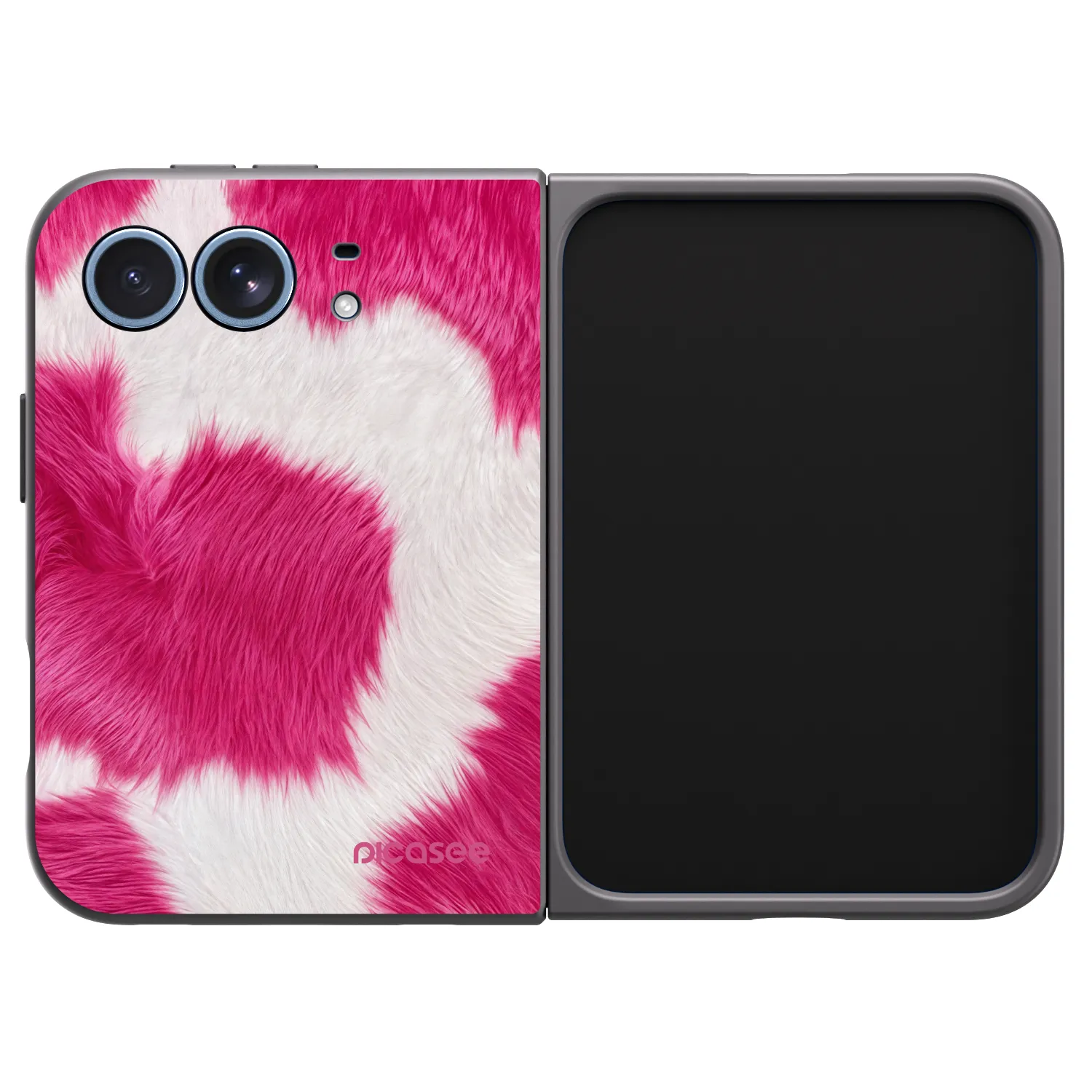 Picasee silikónový čierny obal pre Apple iPhone Ultra - Pink Moo